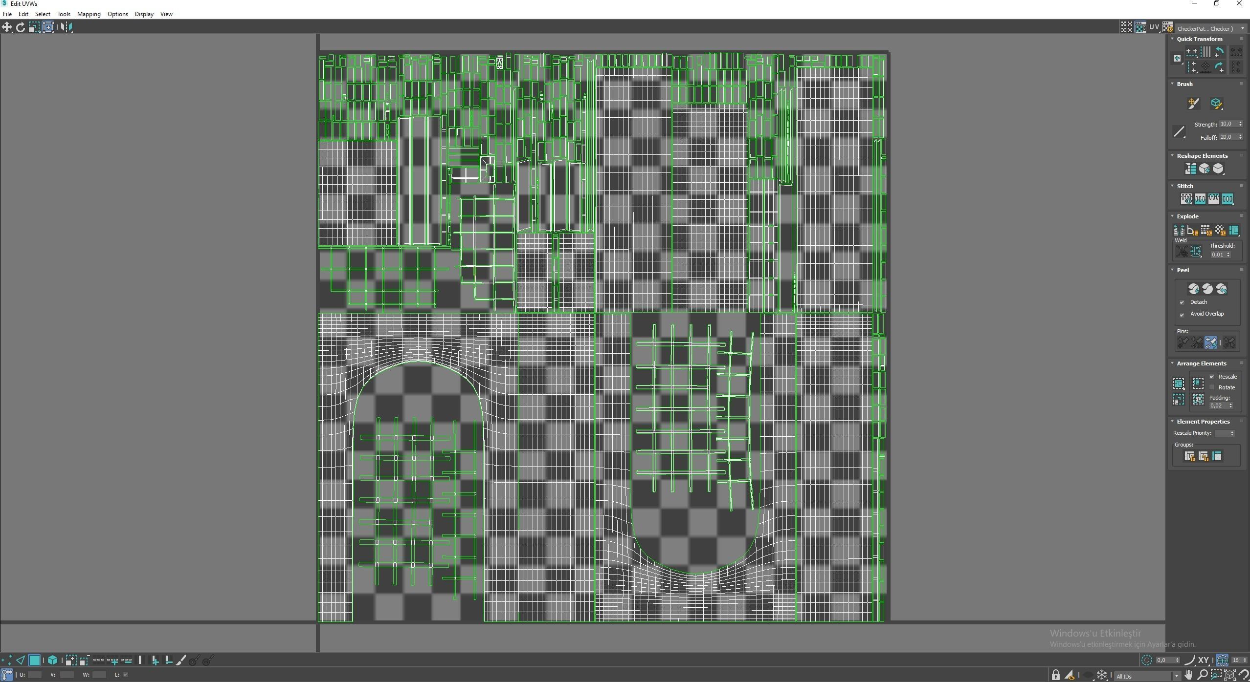 Medieval Door Low-poly 3D model_8