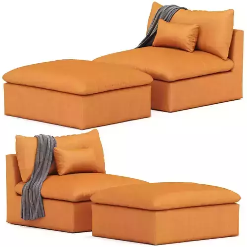 Aria Leather Chair 3D model