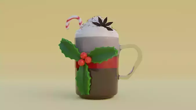 Hot Chocolate Mug with Cream