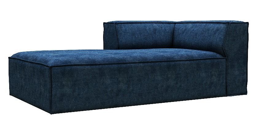 sofa with chaise longue Low-poly 3D model_1