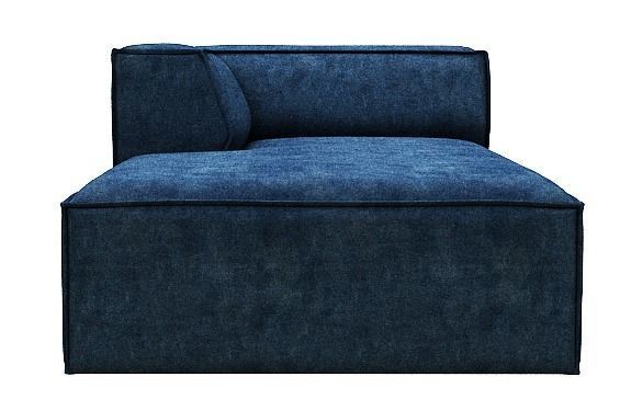 sofa with chaise longue Low-poly 3D model_3