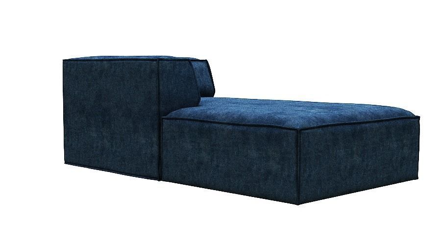 sofa with chaise longue Low-poly 3D model_4