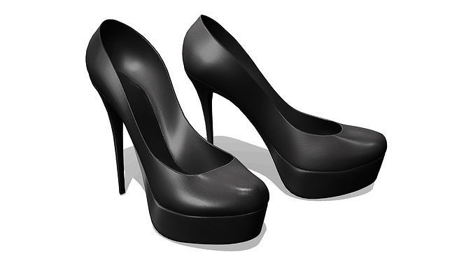 Ladies Classic Stilettos V2 Low-poly 3D model