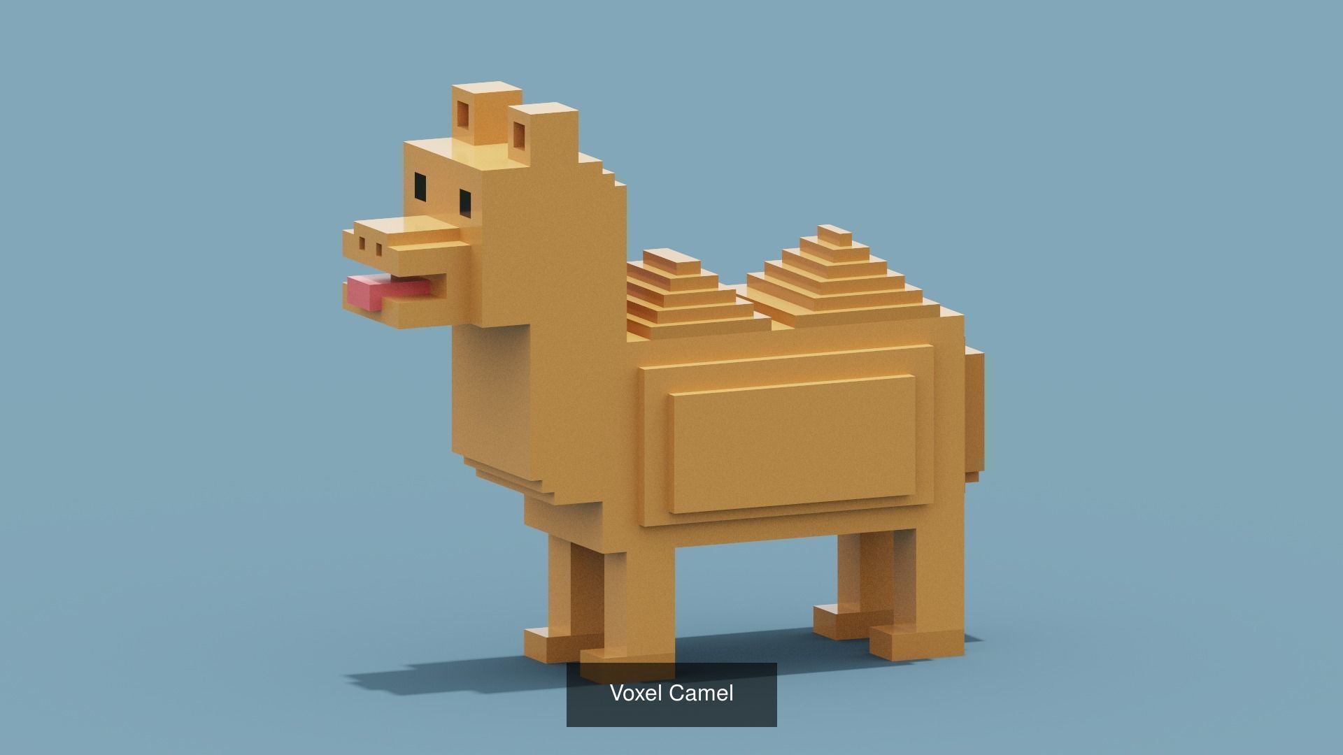 100 Voxel Animals 3D Model Collection_62