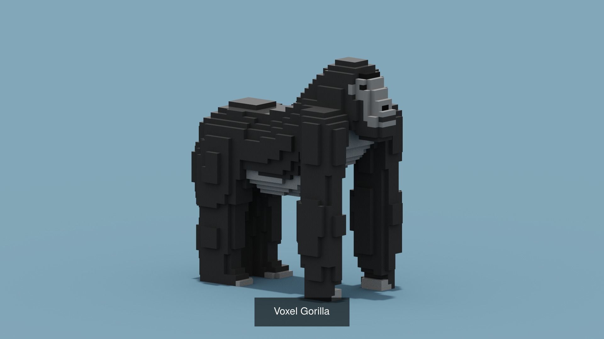 100 Voxel Animals 3D Model Collection_38