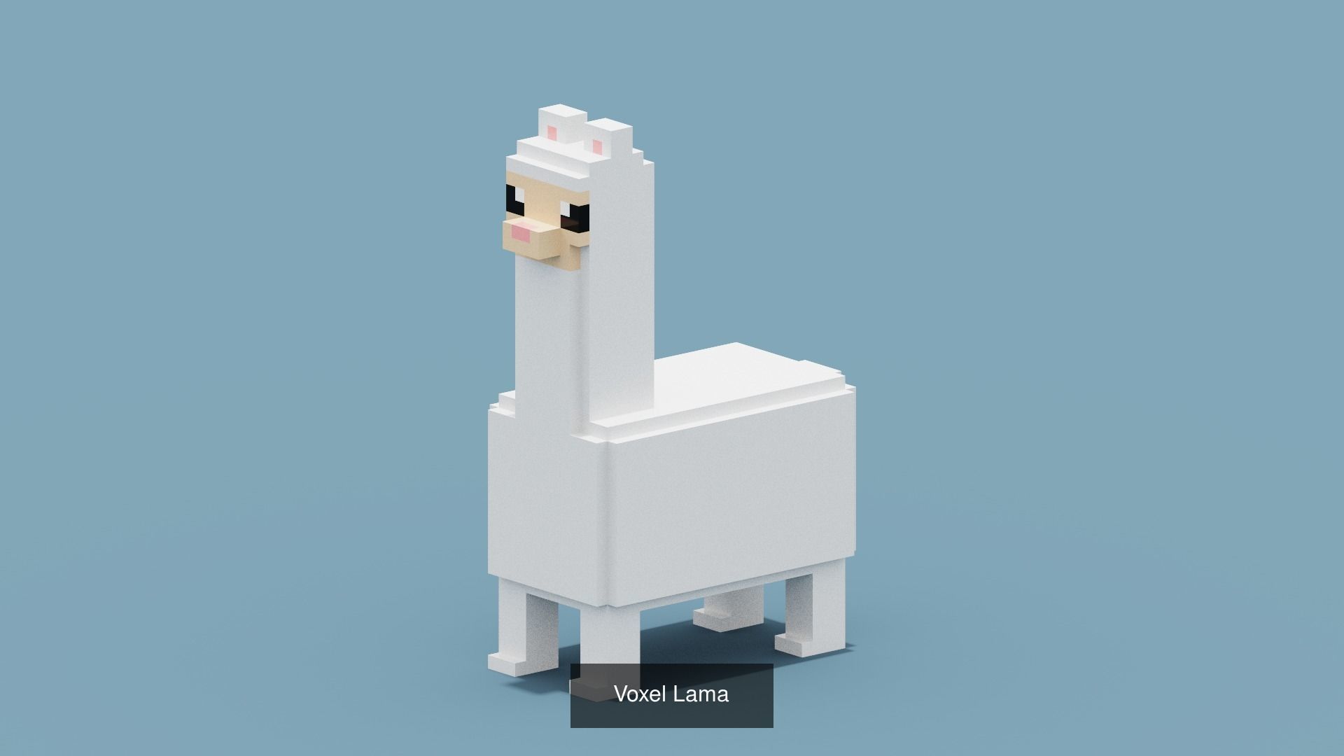 100 Voxel Animals 3D Model Collection_64