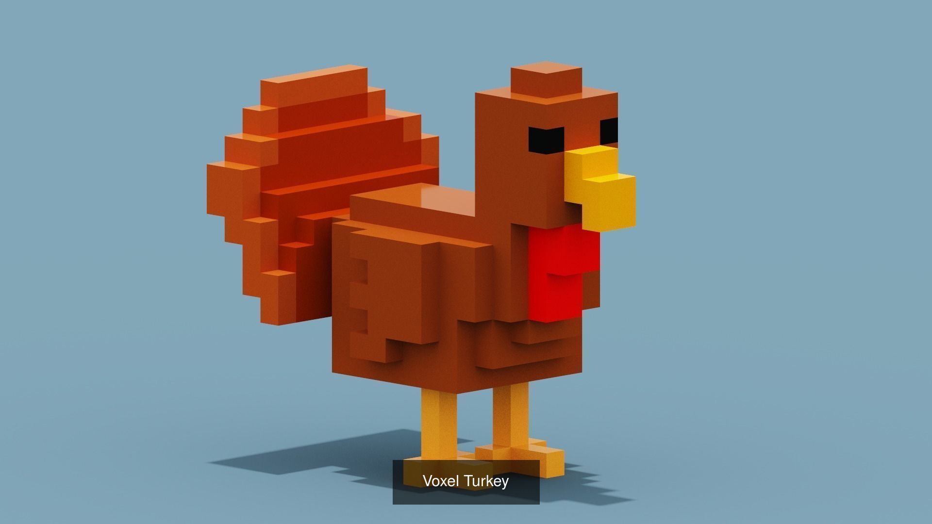 100 Voxel Animals 3D Model Collection_4