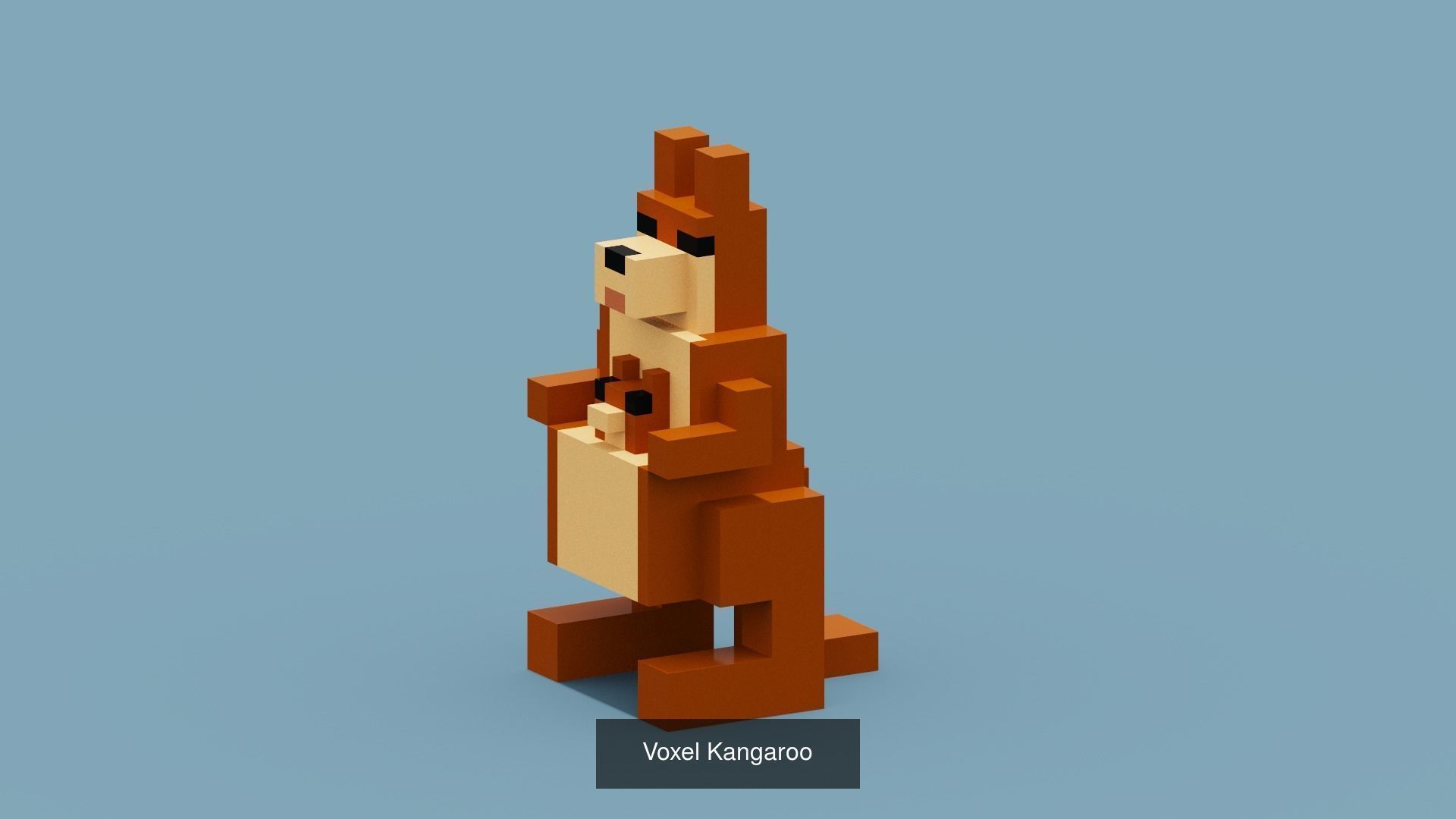 100 Voxel Animals 3D Model Collection_30