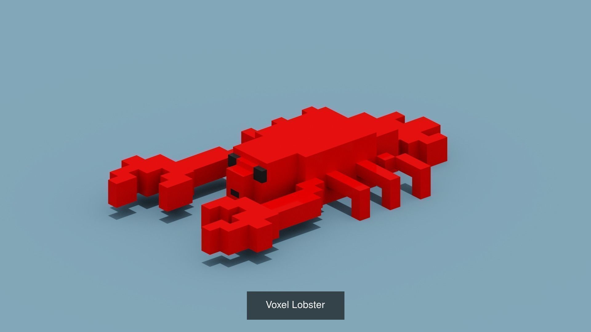100 Voxel Animals 3D Model Collection_44