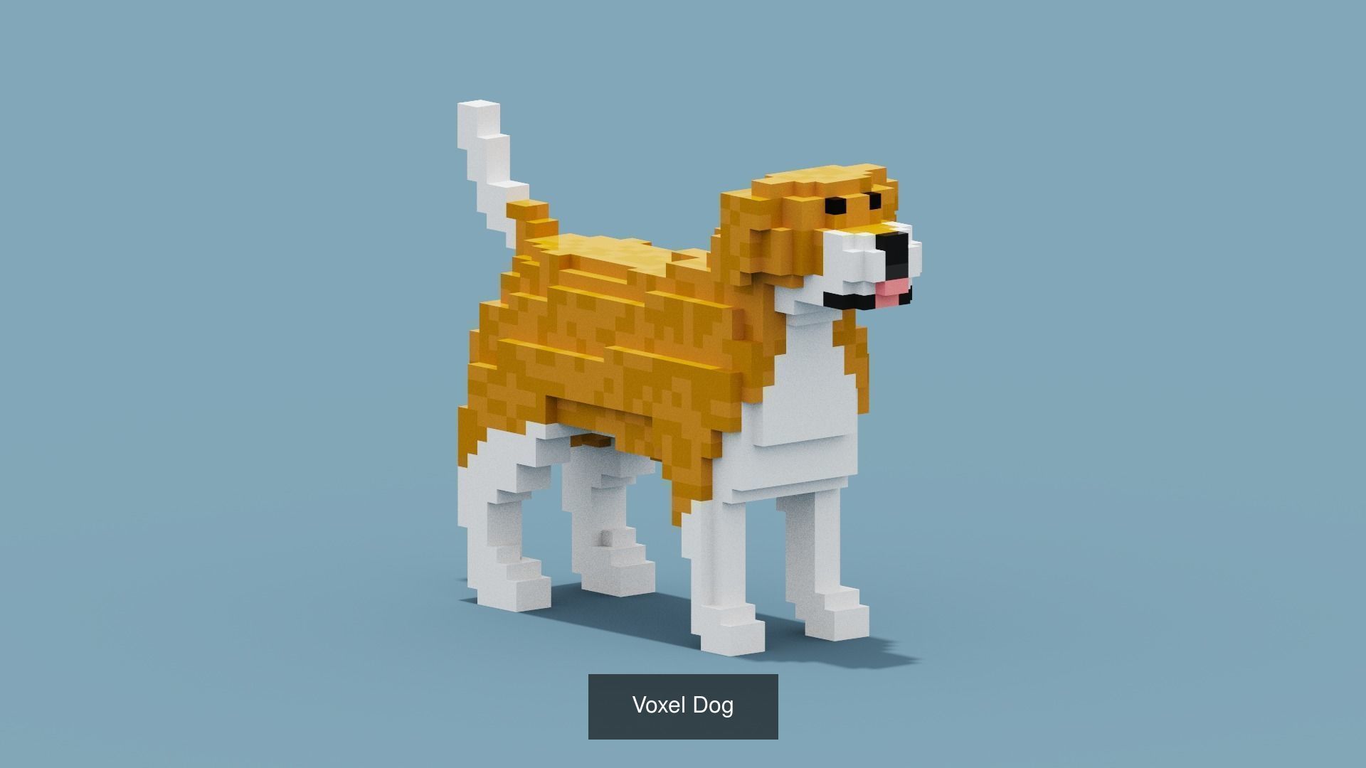 100 Voxel Animals 3D Model Collection_45
