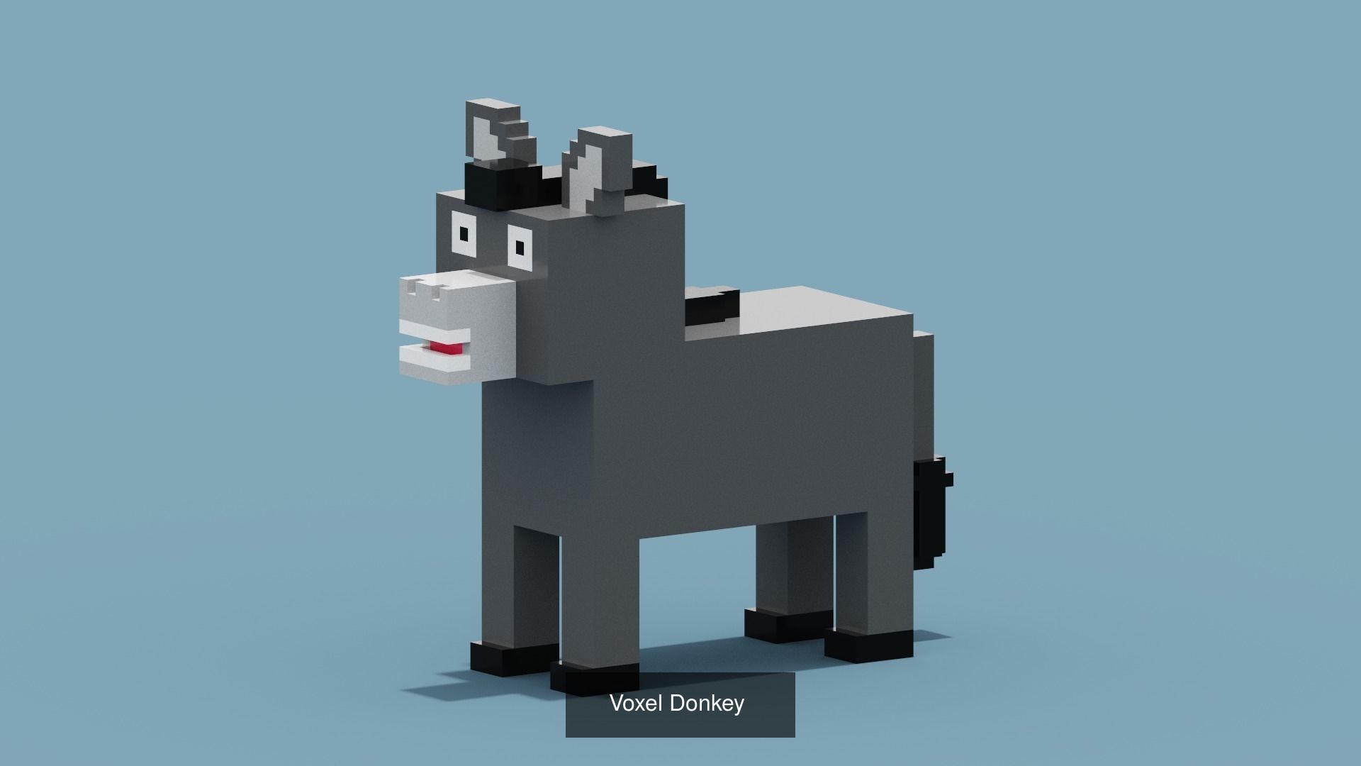 100 Voxel Animals 3D Model Collection_17