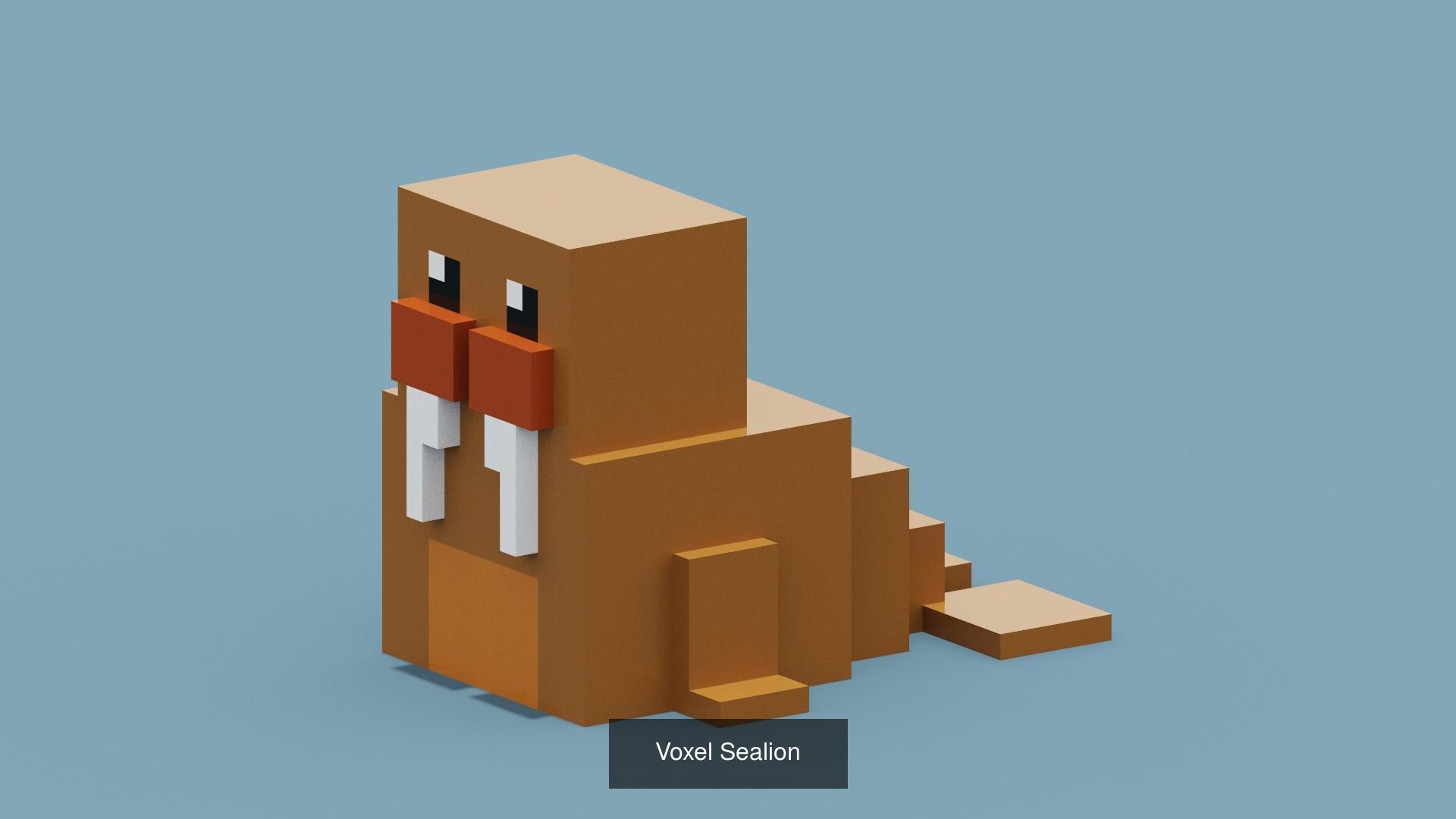 100 Voxel Animals 3D Model Collection_69