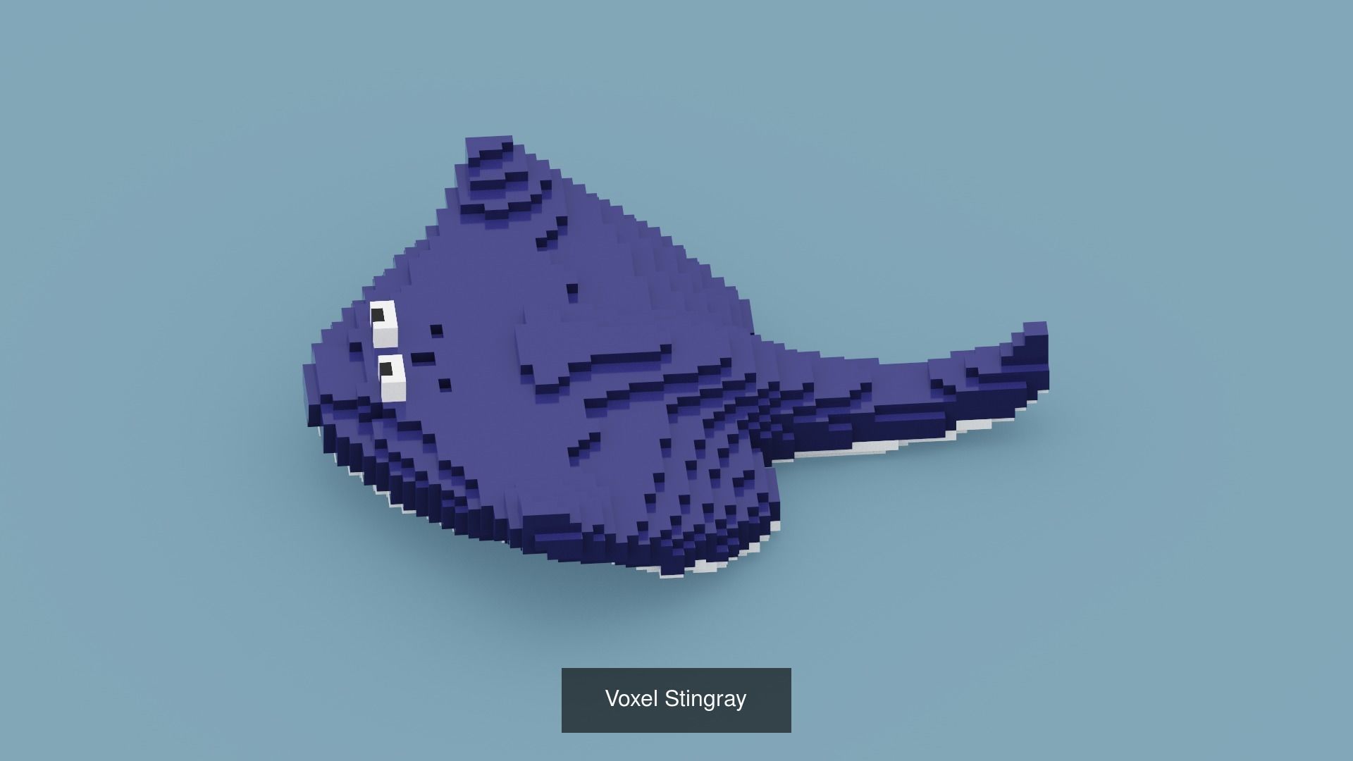 100 Voxel Animals 3D Model Collection_23