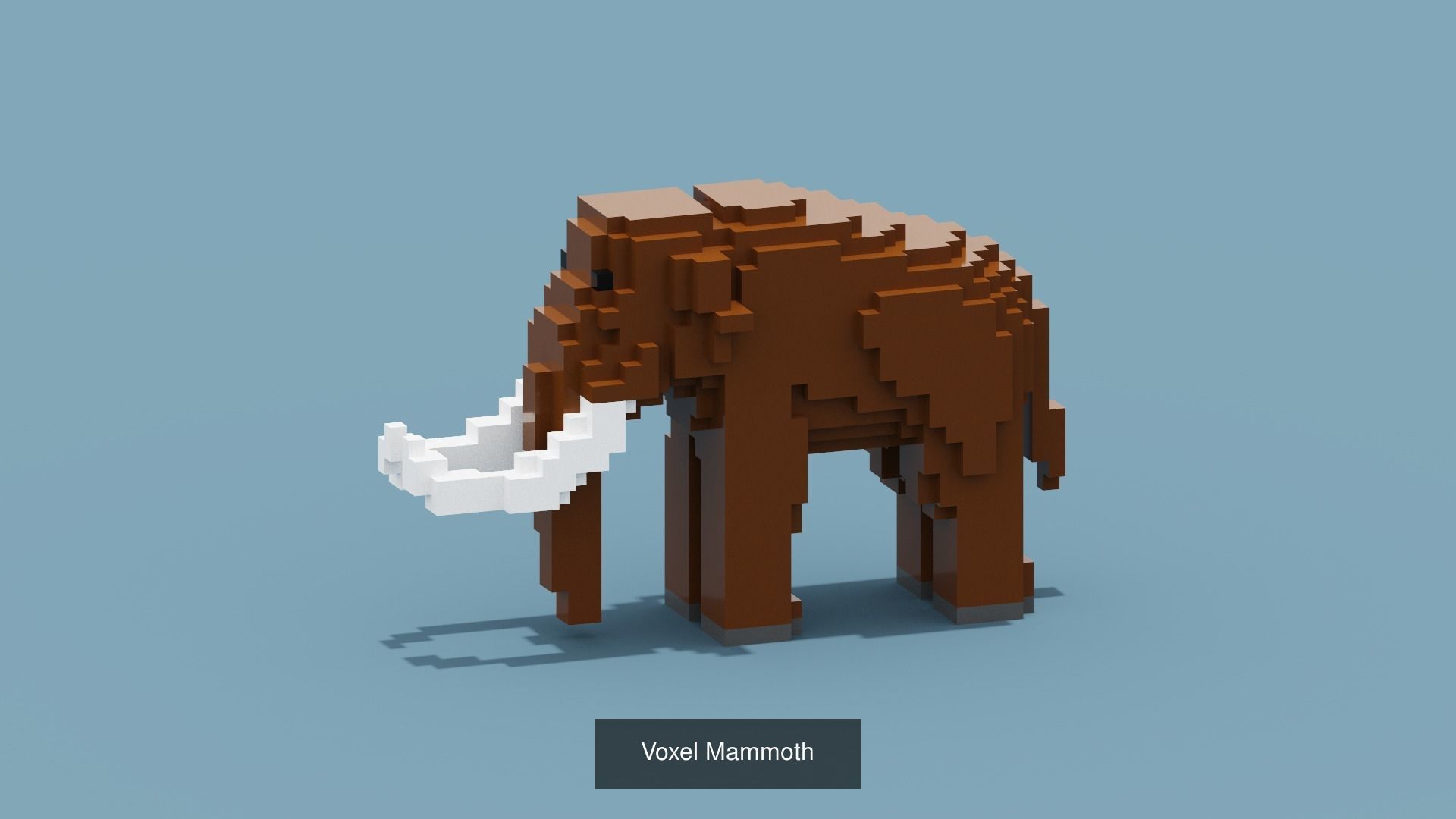 100 Voxel Animals 3D Model Collection_31