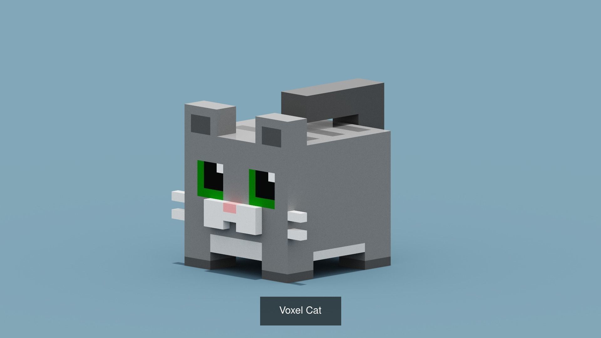 100 Voxel Animals 3D Model Collection_91