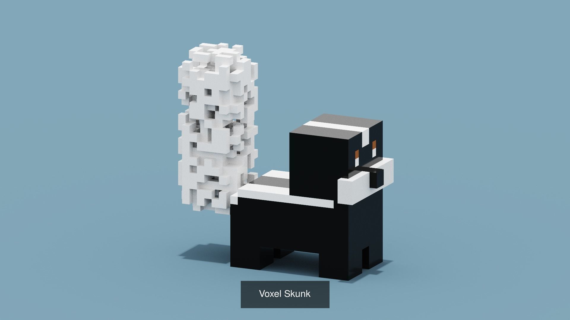 100 Voxel Animals 3D Model Collection_88