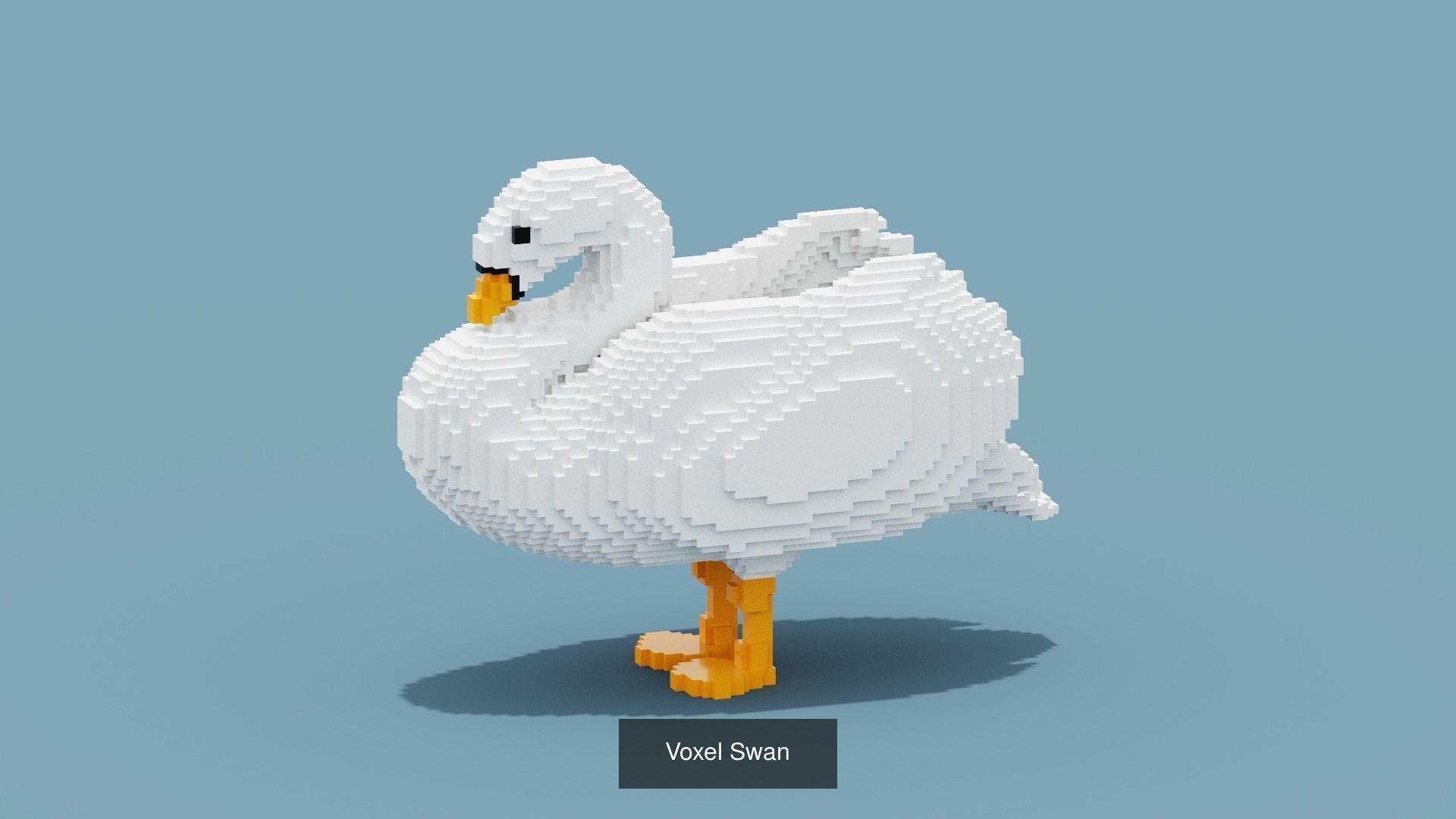 100 Voxel Animals 3D Model Collection_56