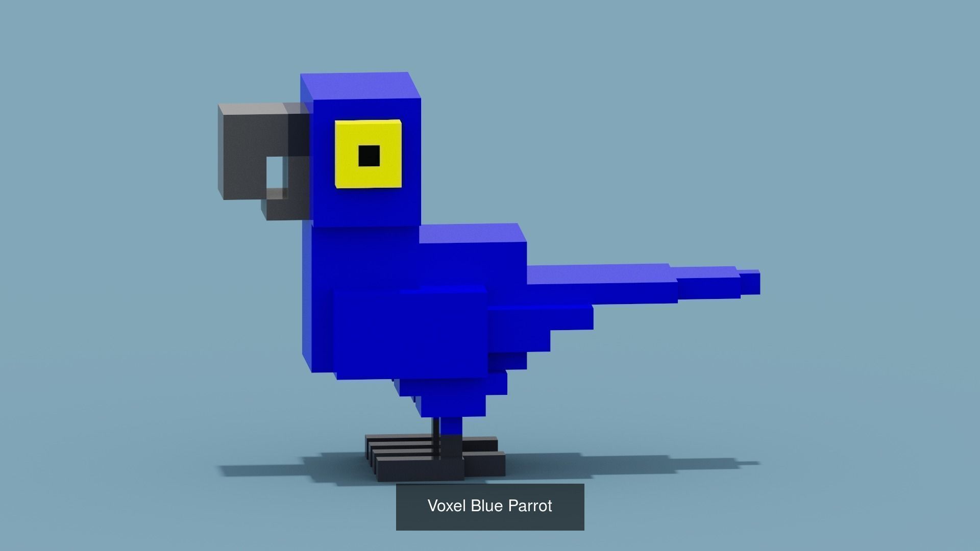 100 Voxel Animals 3D Model Collection_32