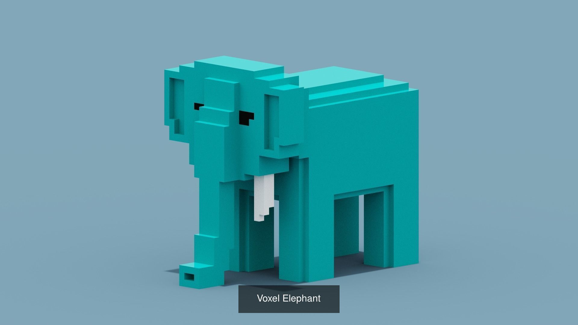 100 Voxel Animals 3D Model Collection_83