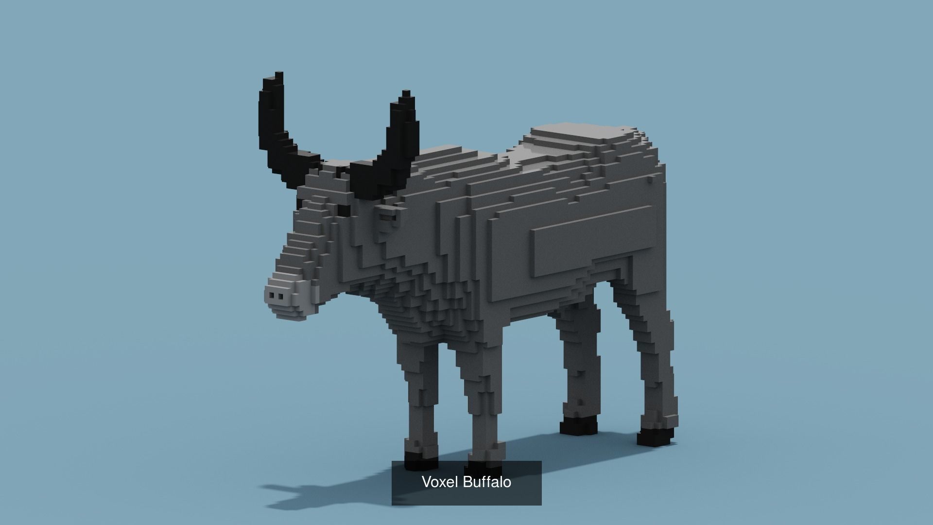 100 Voxel Animals 3D Model Collection_53