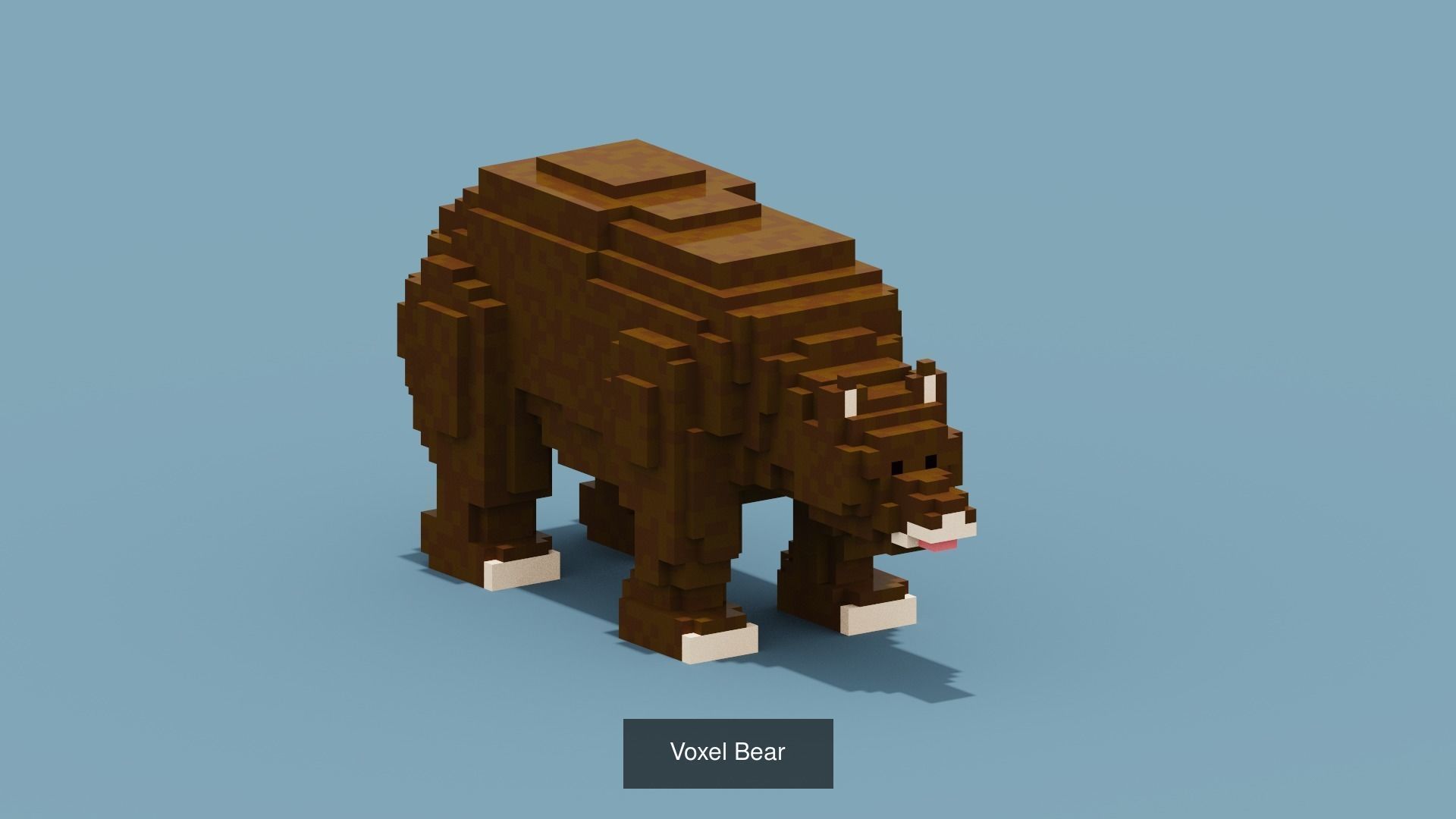 100 Voxel Animals 3D Model Collection_63