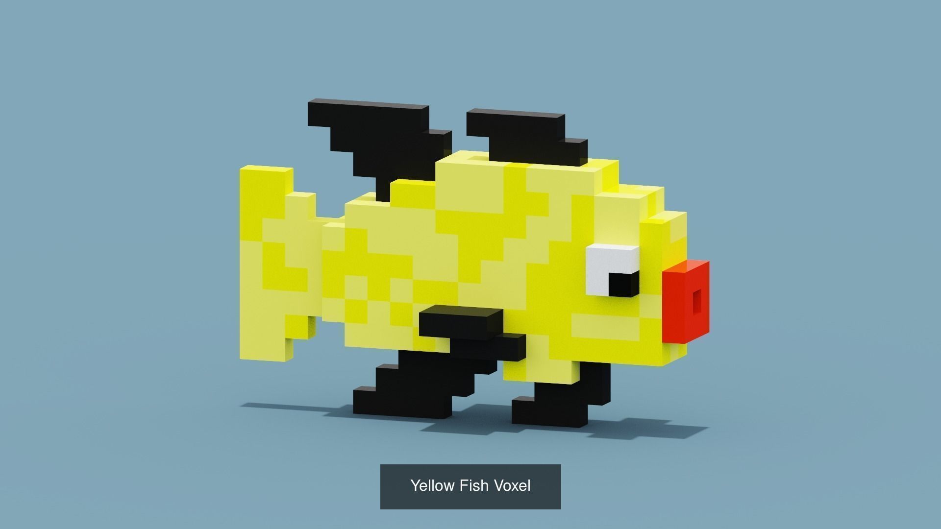 100 Voxel Animals 3D Model Collection_36