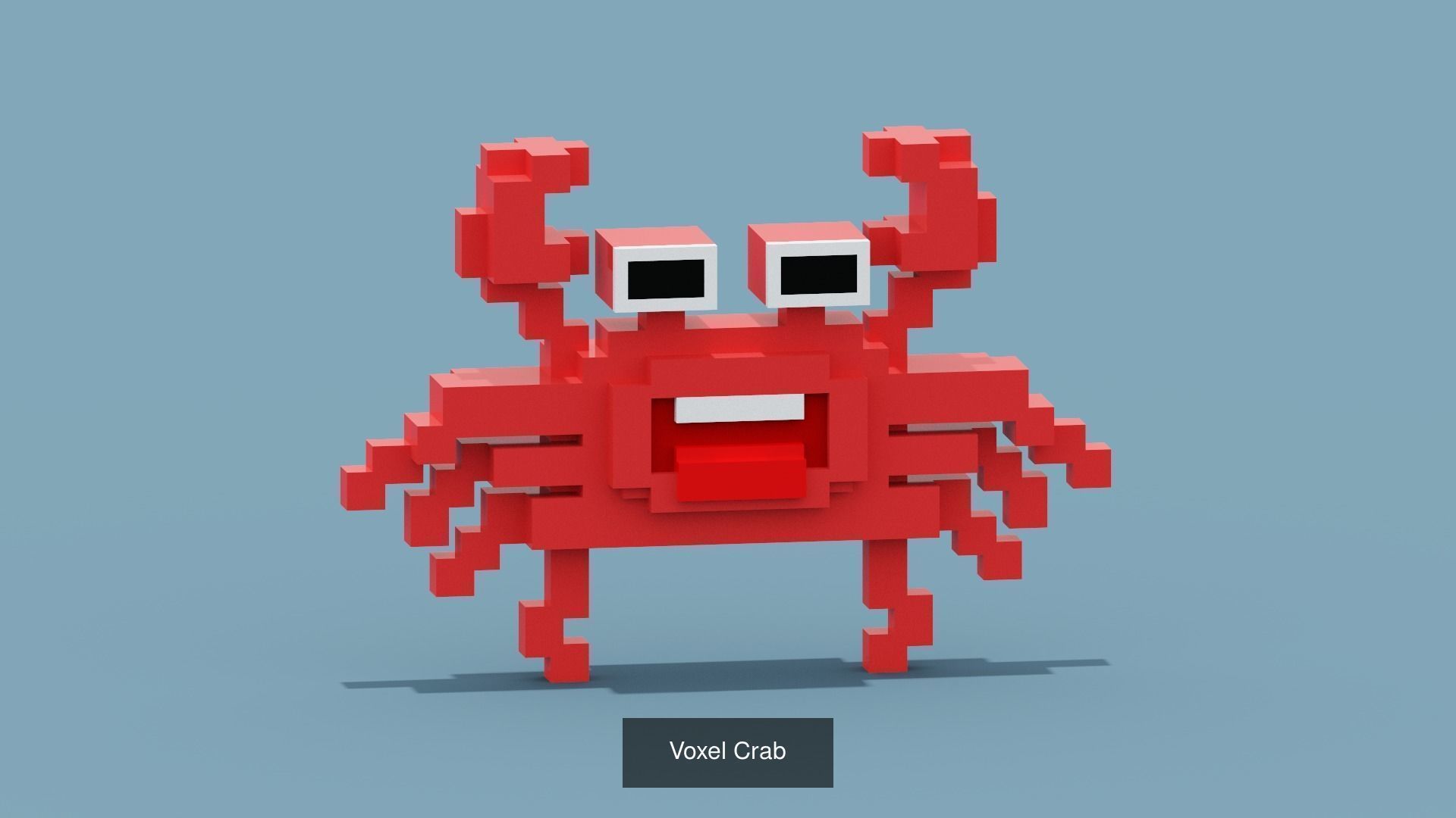 100 Voxel Animals 3D Model Collection_46