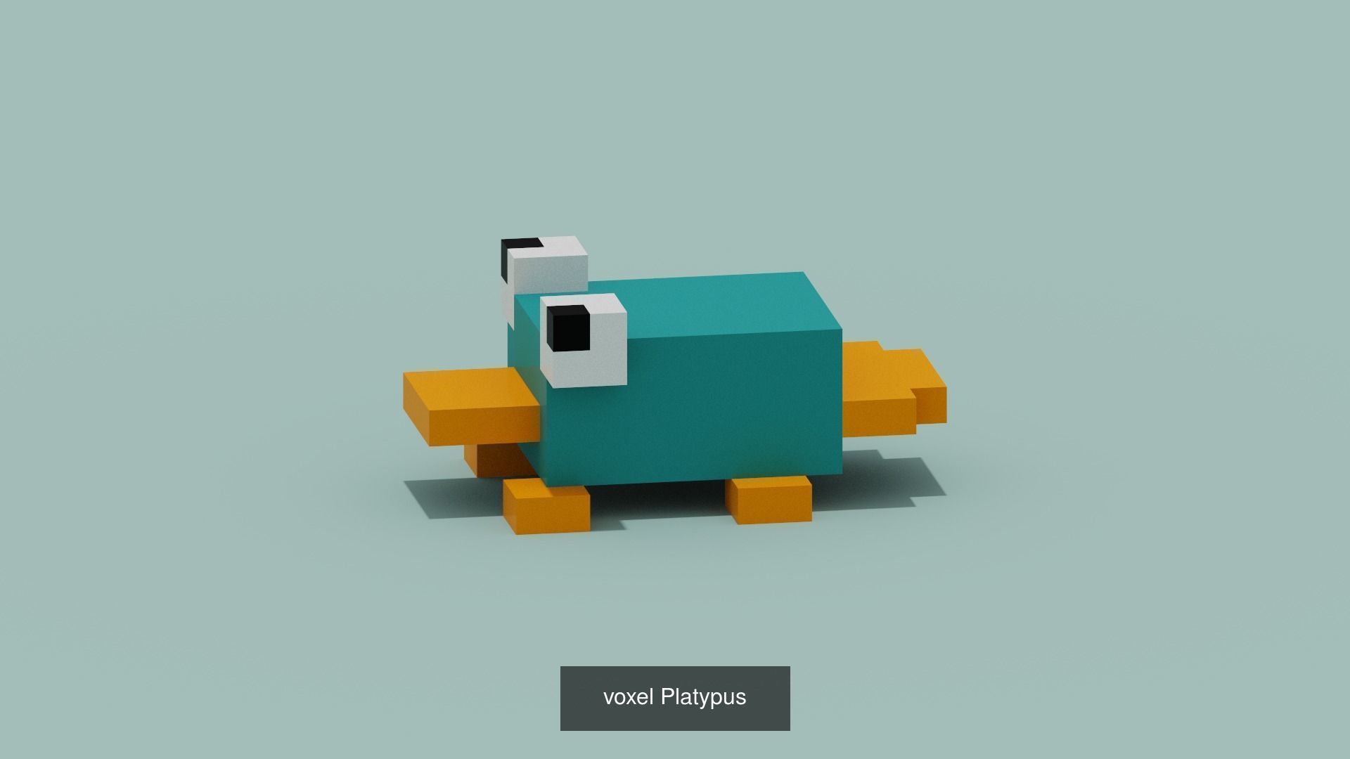 100 Voxel Animals 3D Model Collection_96
