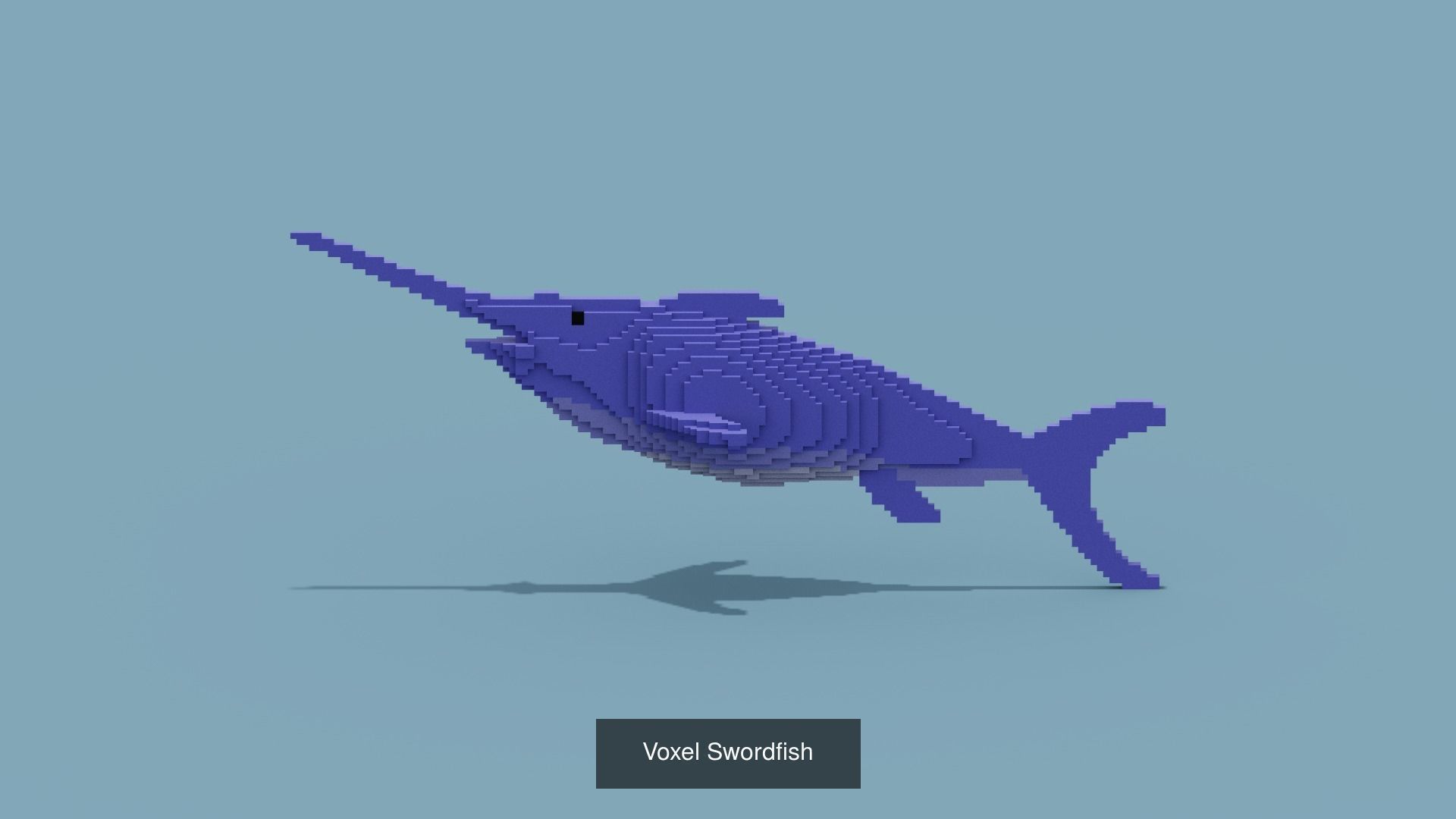 100 Voxel Animals 3D Model Collection_54