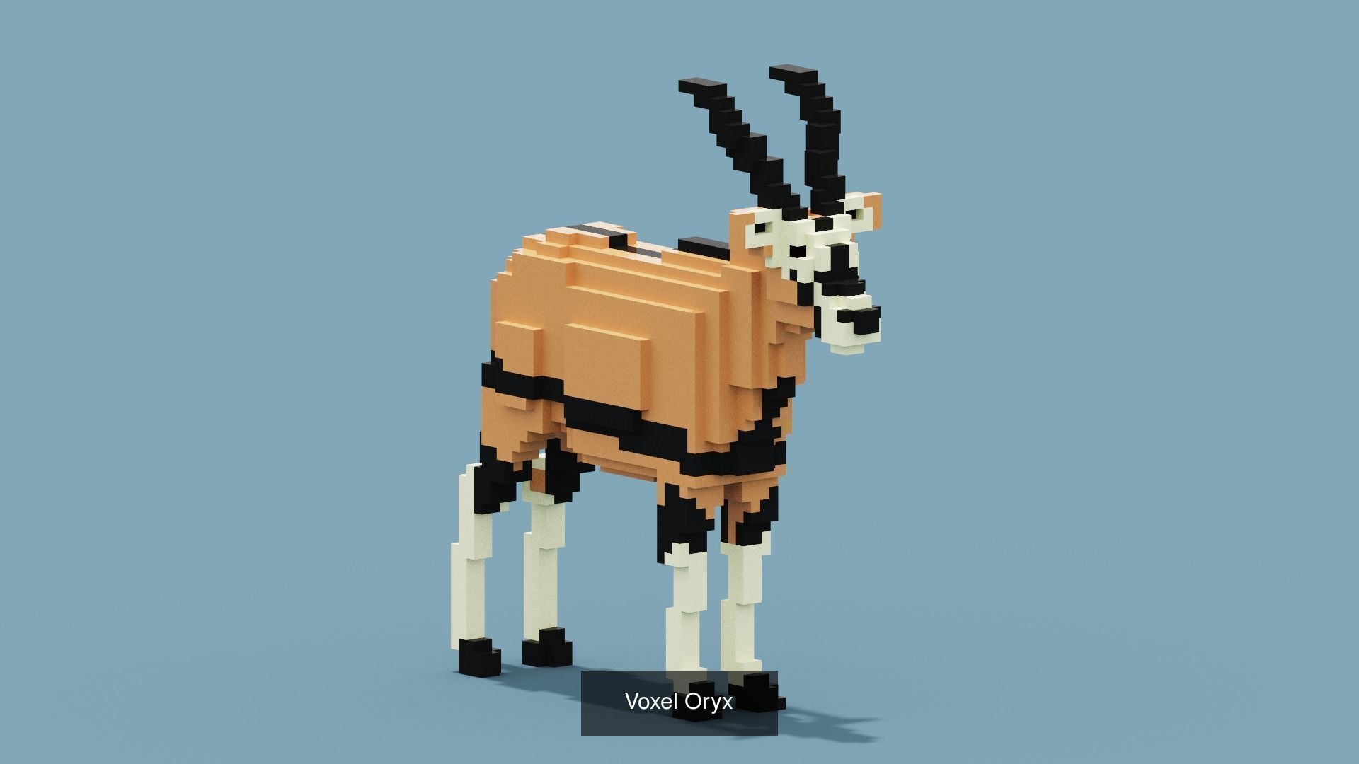100 Voxel Animals 3D Model Collection_61