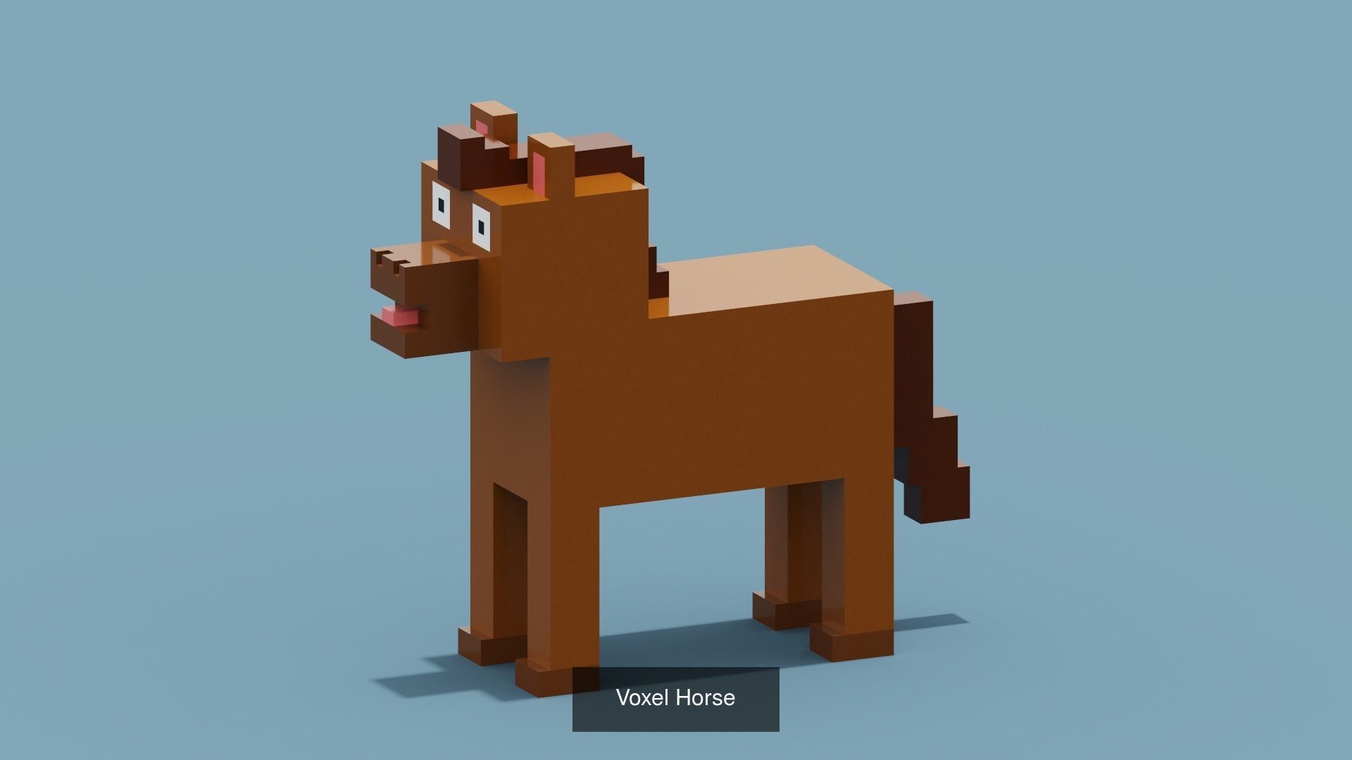 100 Voxel Animals 3D Model Collection_55