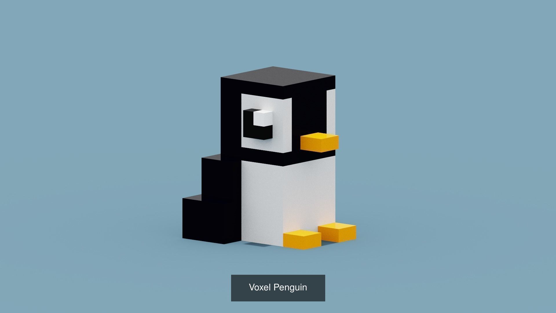 100 Voxel Animals 3D Model Collection_98