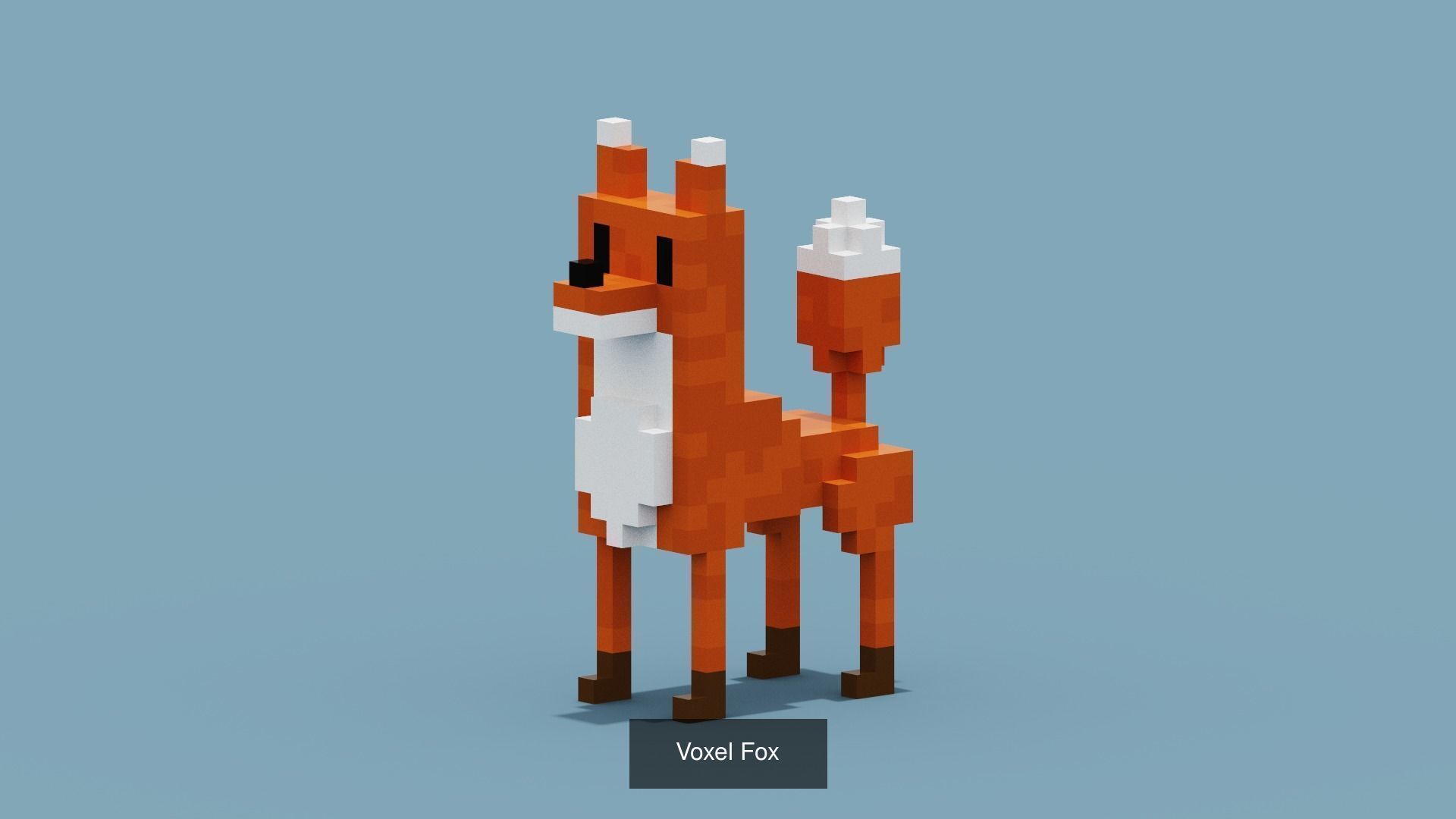 100 Voxel Animals 3D Model Collection_21