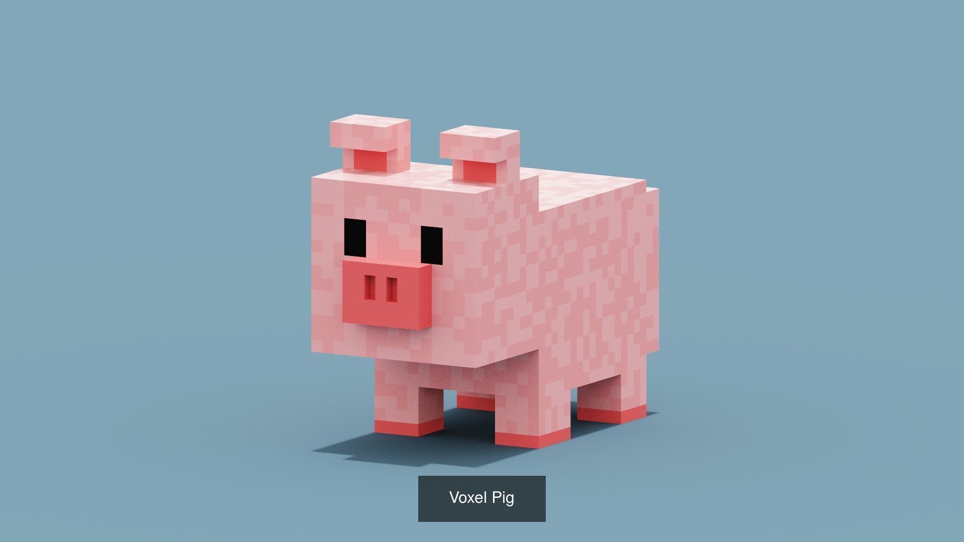 100 Voxel Animals 3D Model Collection_94