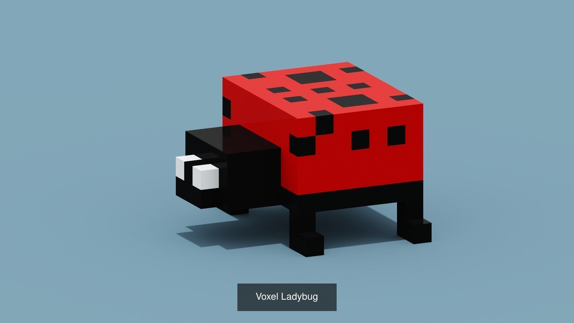 100 Voxel Animals 3D Model Collection_85