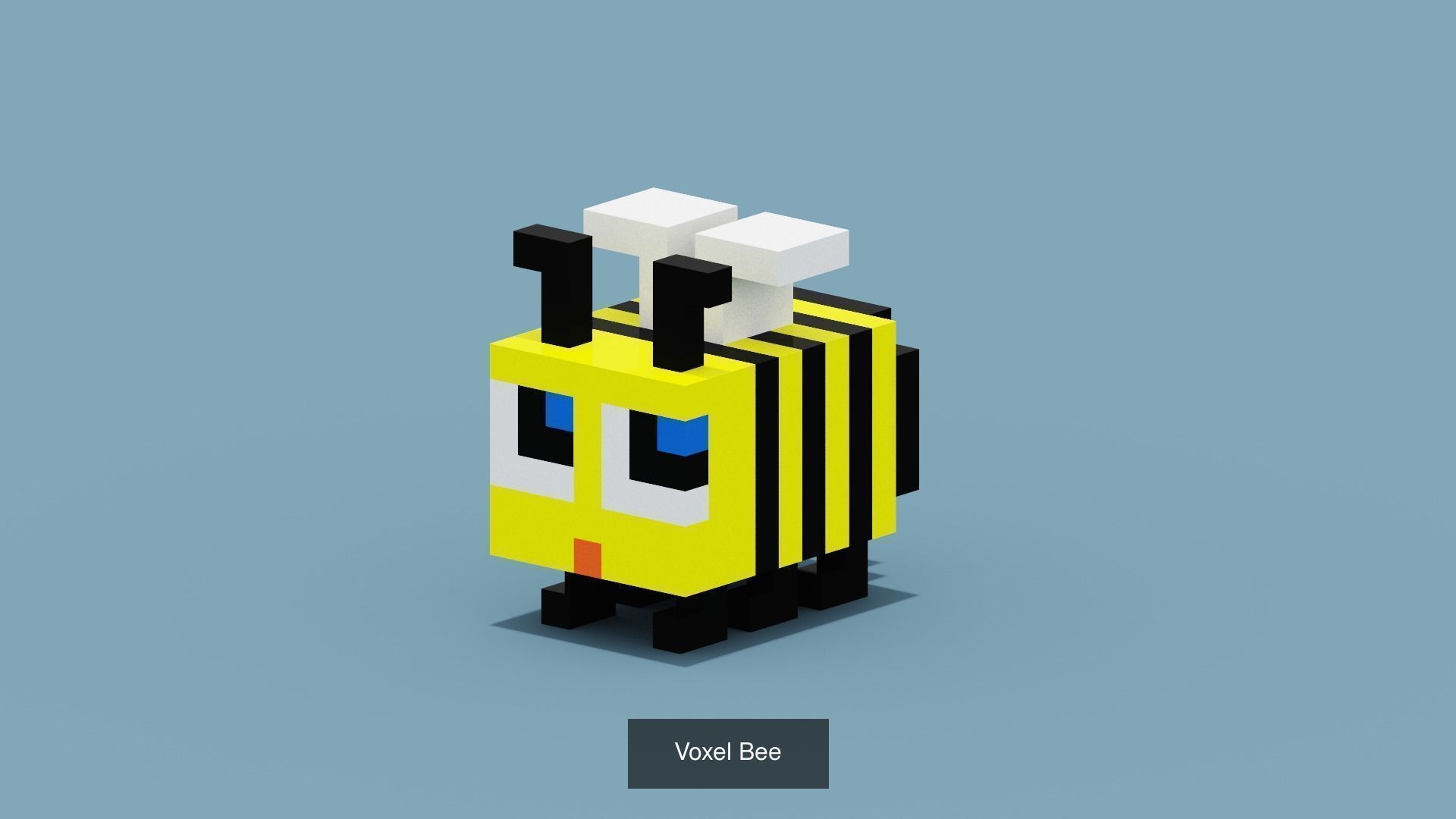 100 Voxel Animals 3D Model Collection_43