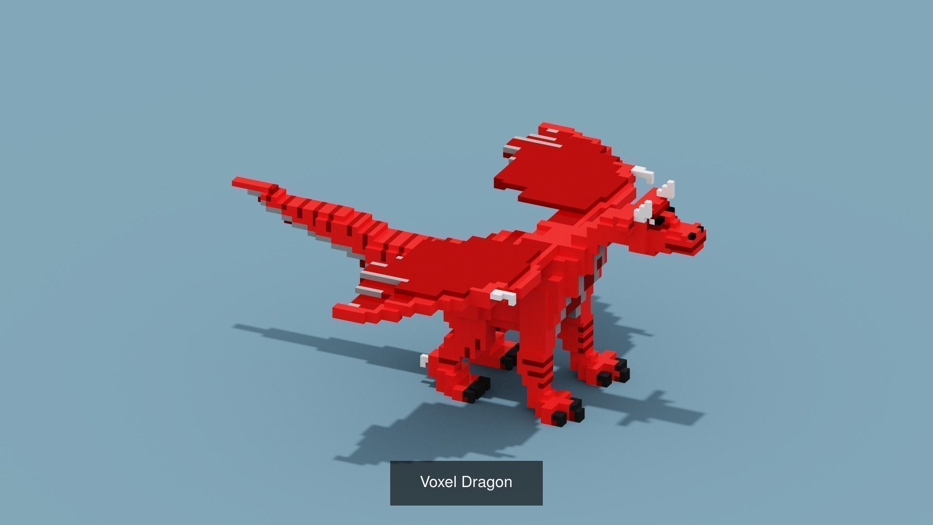 100 Voxel Animals 3D Model Collection_40