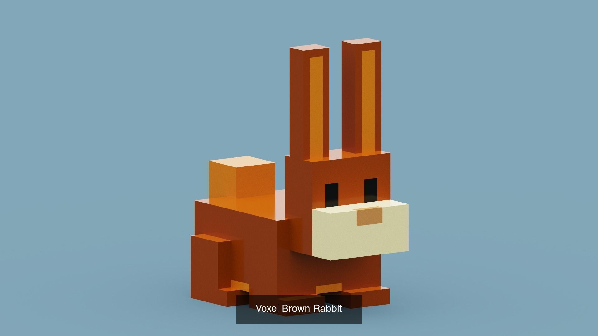 100 Voxel Animals 3D Model Collection_42