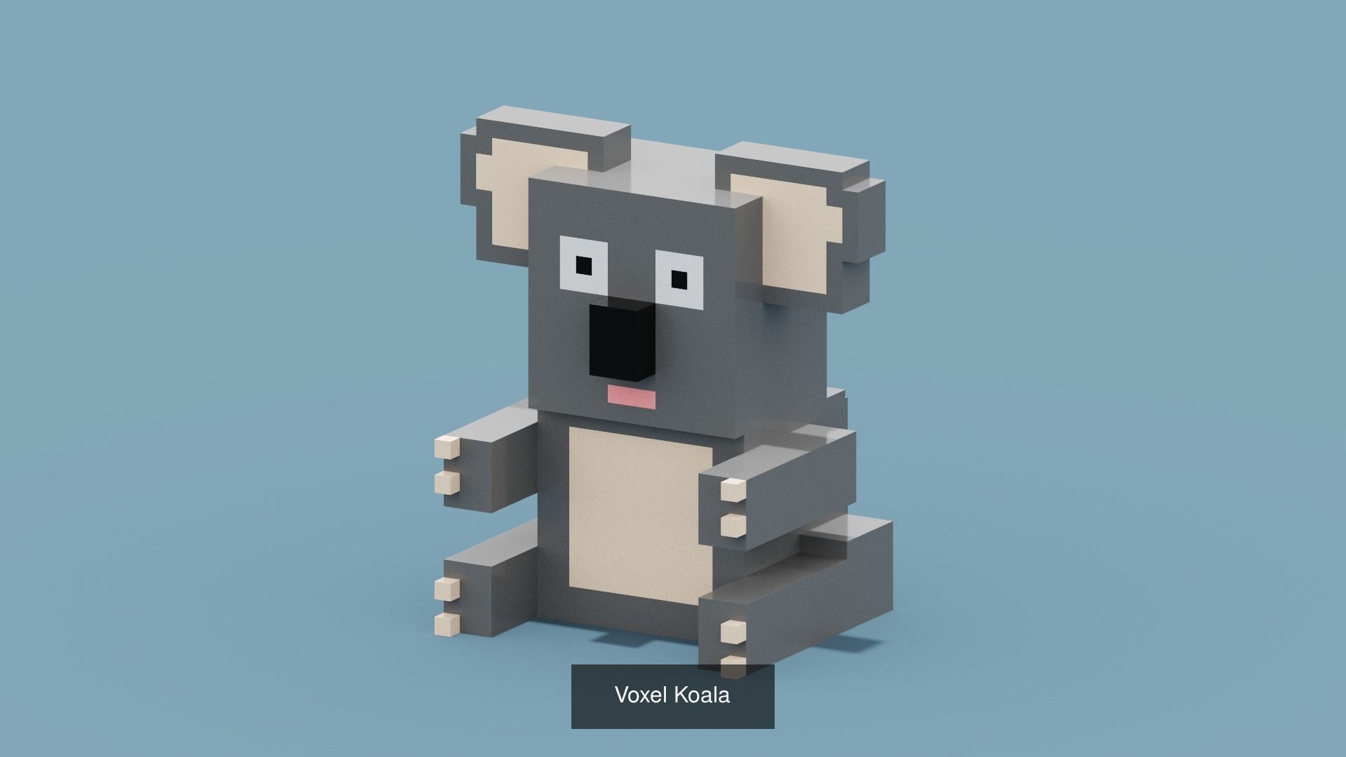 100 Voxel Animals 3D Model Collection_57