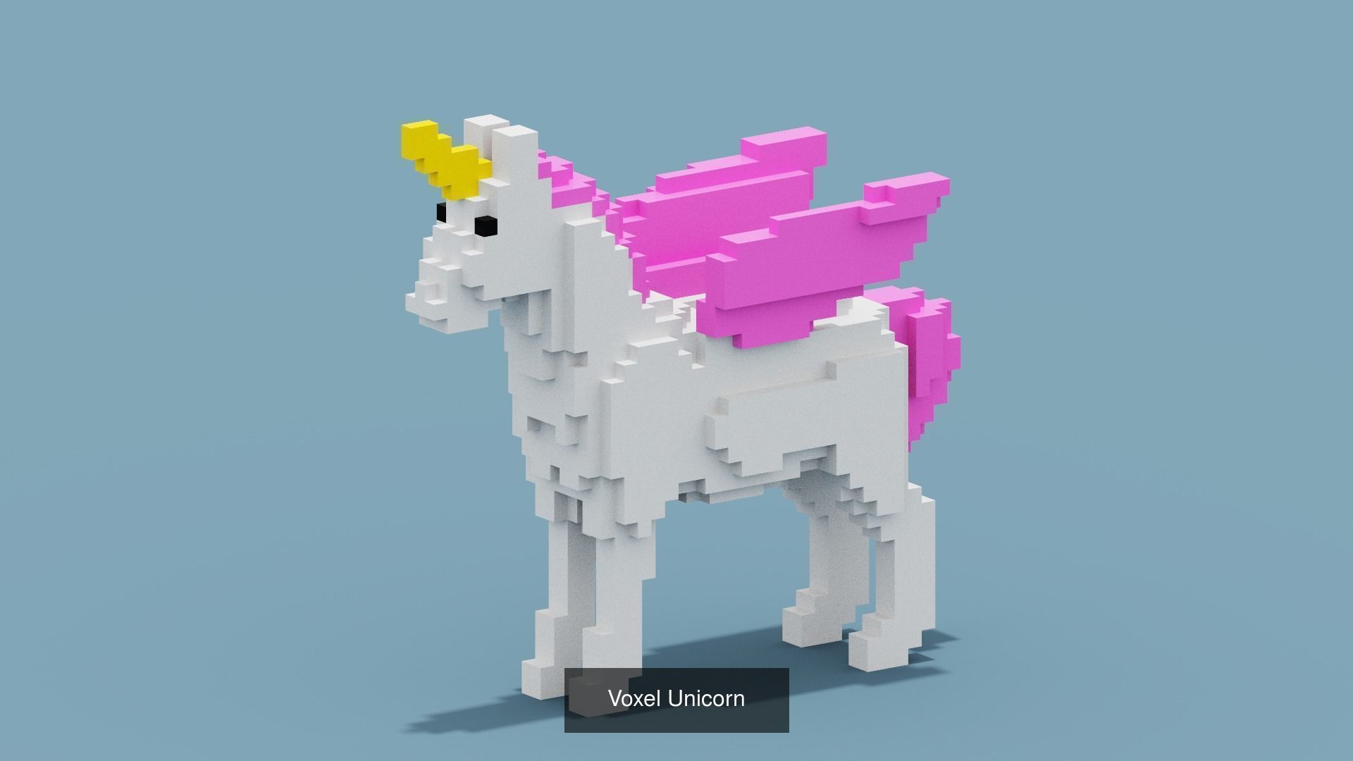 100 Voxel Animals 3D Model Collection_35