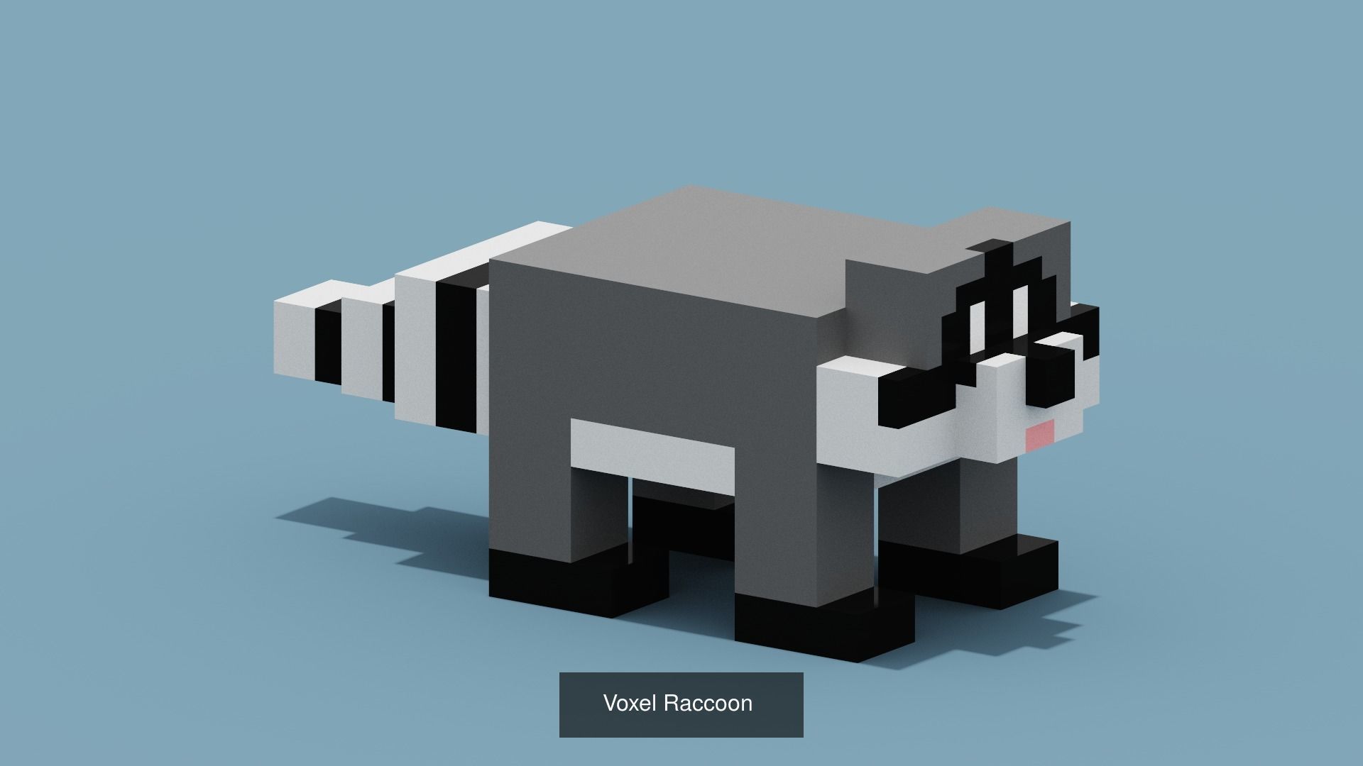 100 Voxel Animals 3D Model Collection_60