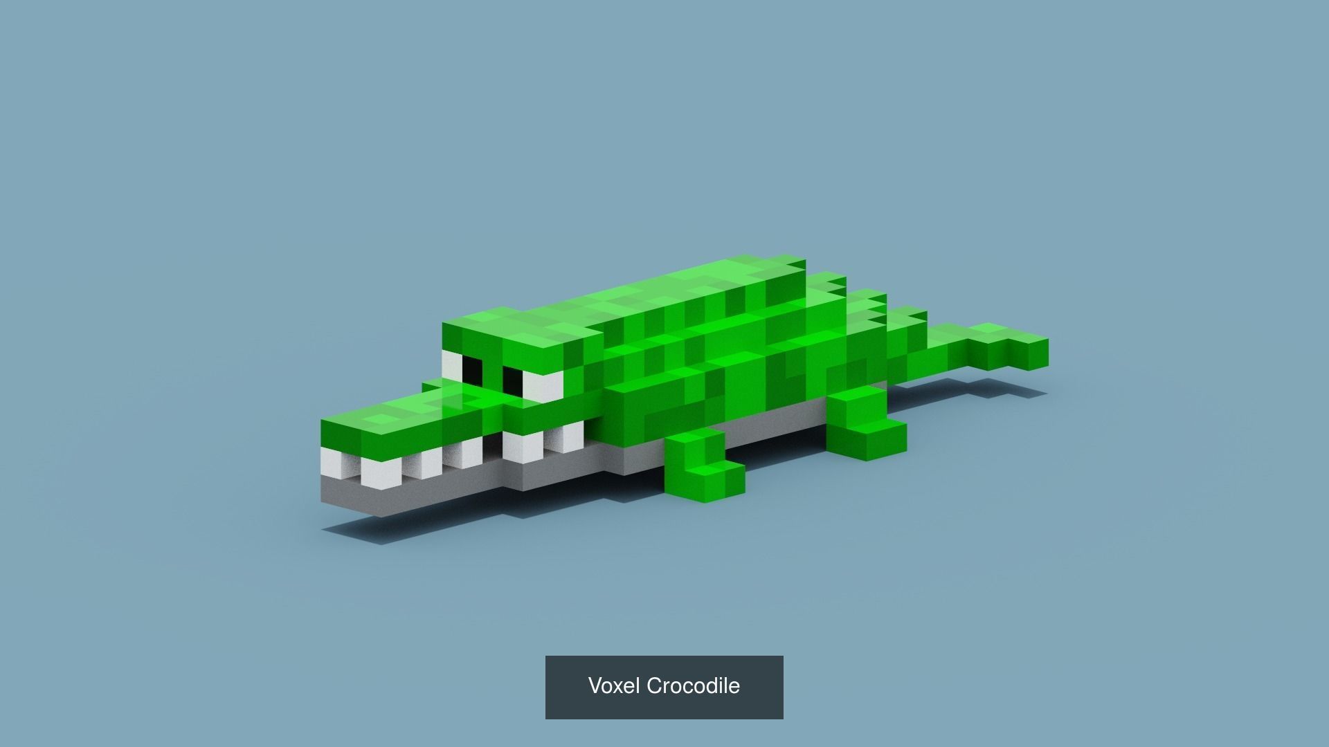 100 Voxel Animals 3D Model Collection_74