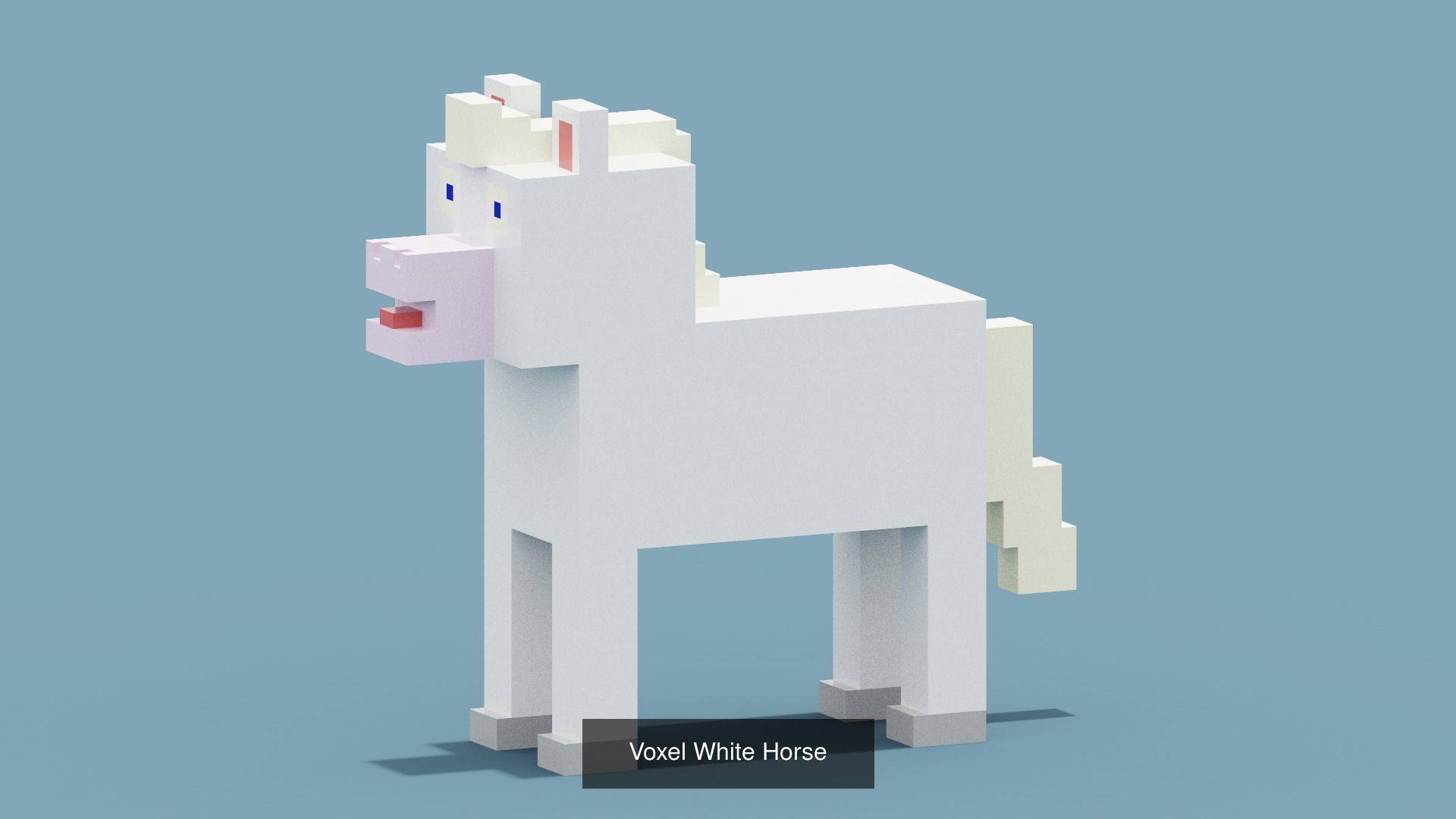 100 Voxel Animals 3D Model Collection_34
