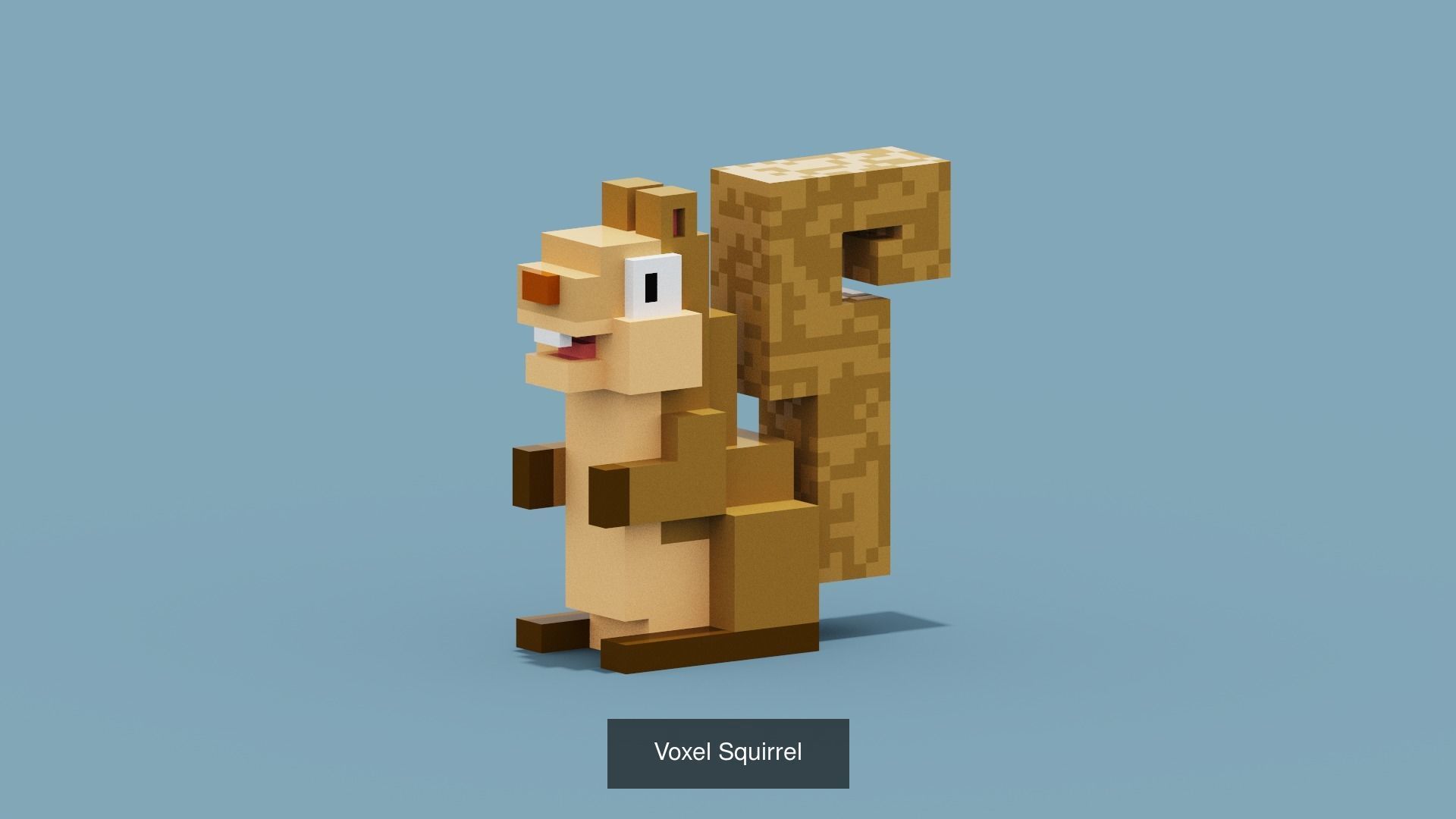 100 Voxel Animals 3D Model Collection_77