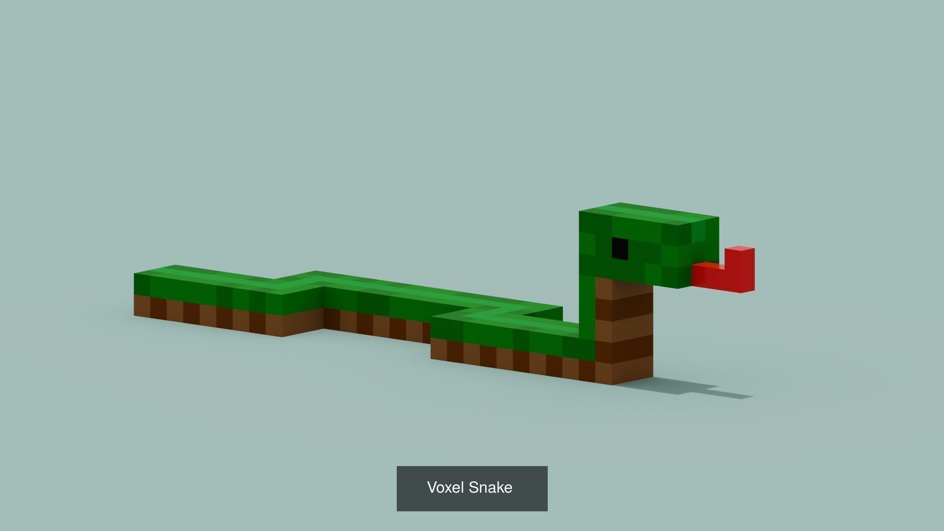 100 Voxel Animals 3D Model Collection_86