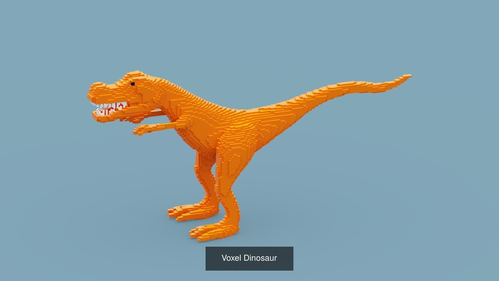 100 Voxel Animals 3D Model Collection_16