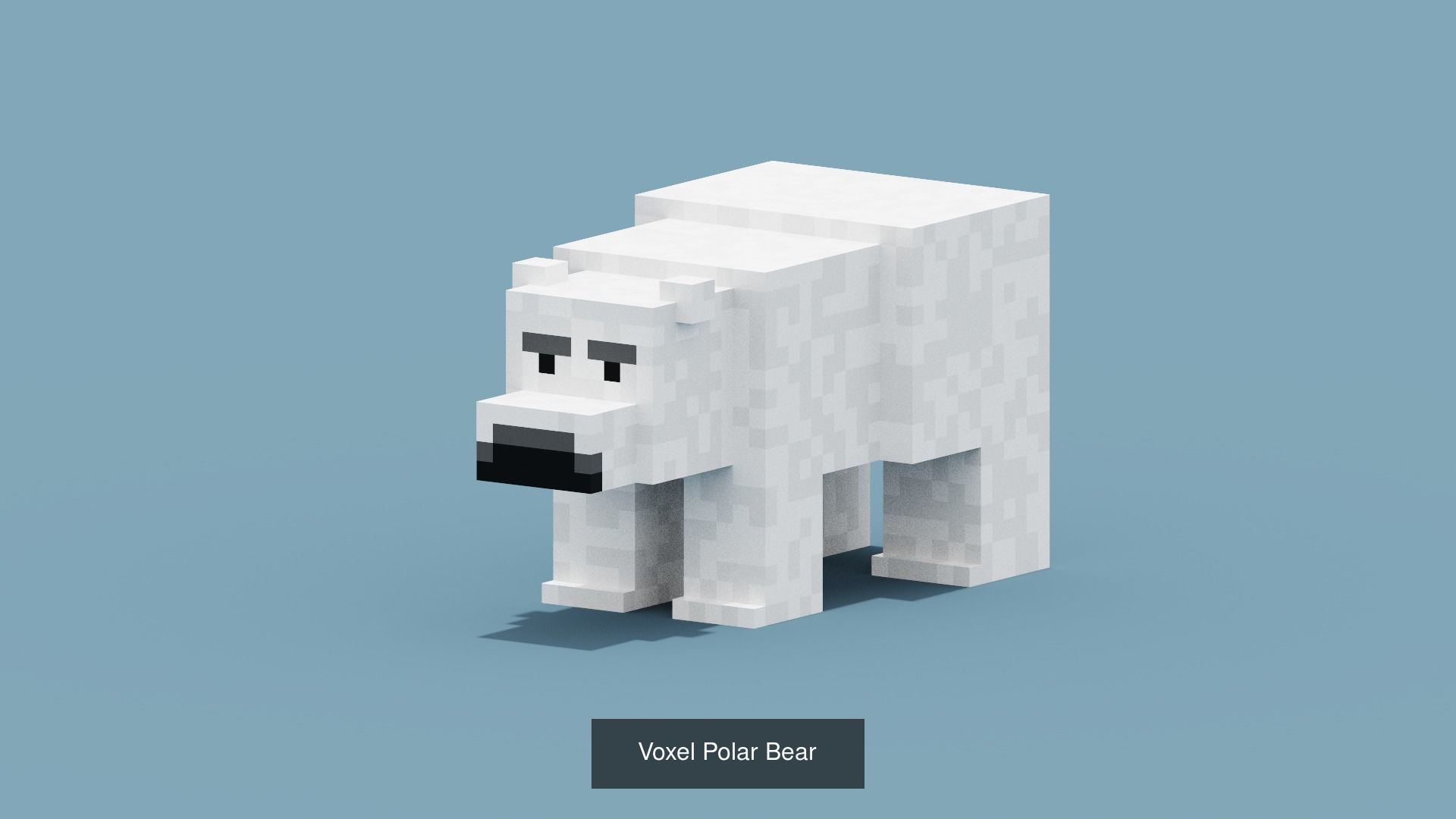 100 Voxel Animals 3D Model Collection_68