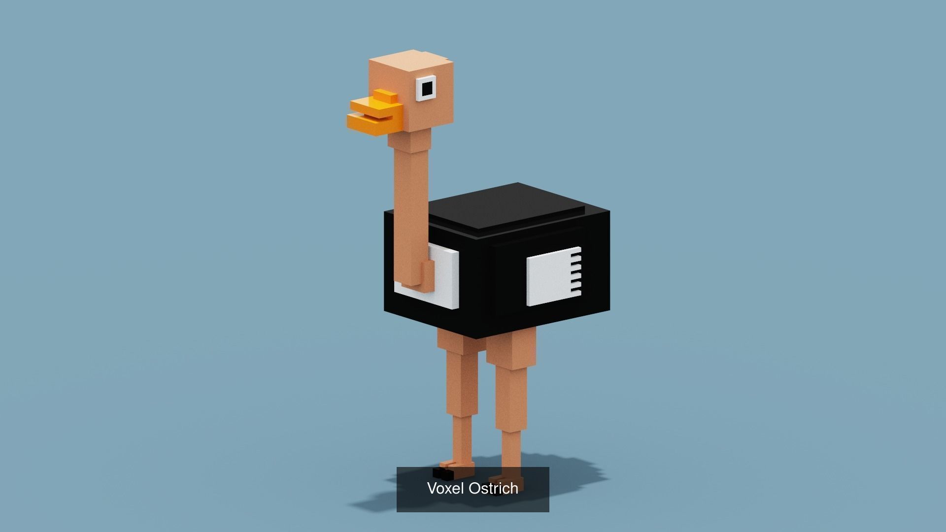 100 Voxel Animals 3D Model Collection_73