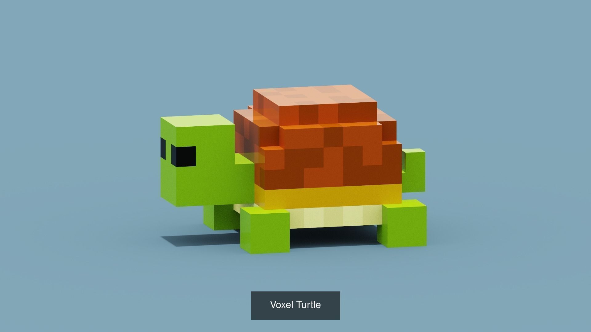 100 Voxel Animals 3D Model Collection_52