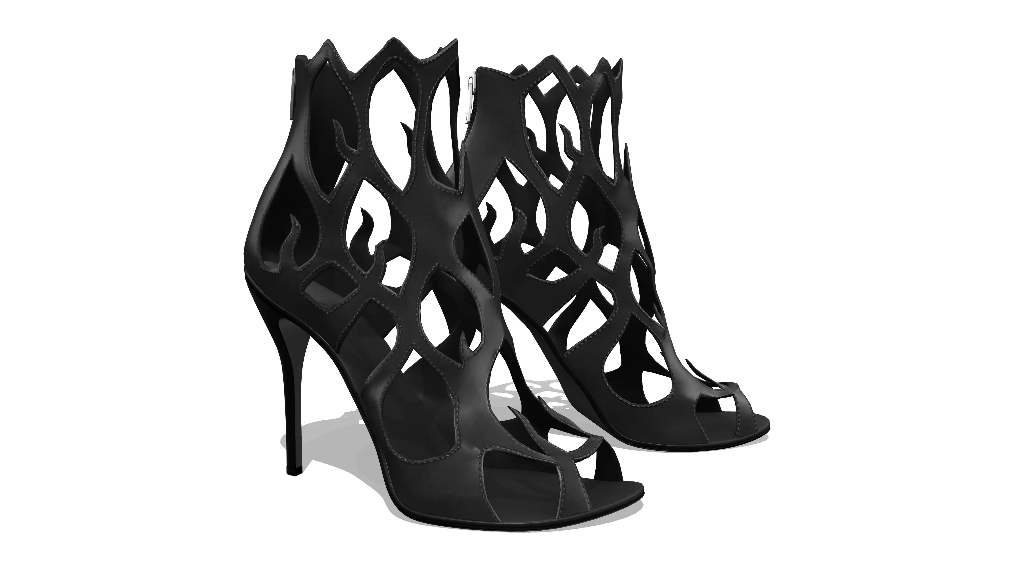 Flame Heels V2 Low-poly 3D model